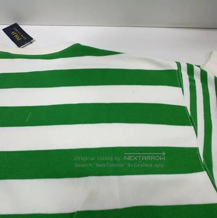 Polo Ralph Lauren Polo Ralph Lauren Unisex Green White Stripe Sweatshirt. Size US M / EU 48-50 / 2 - 7 Thumbnail