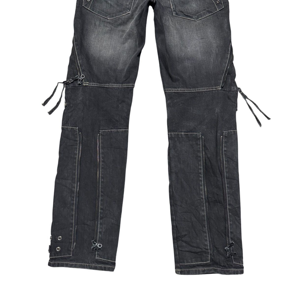 PPFM PPFM Bondage Black Denim Jeans Size US 32 / EU 48 - 15 Thumbnail