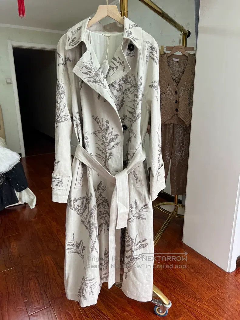 Brunello Cucinelli Brunello Cucinelli 25 Limited Edition Embroidered Long Tre Size XS / US 0-2 / IT 36-38 - 4 Thumbnail