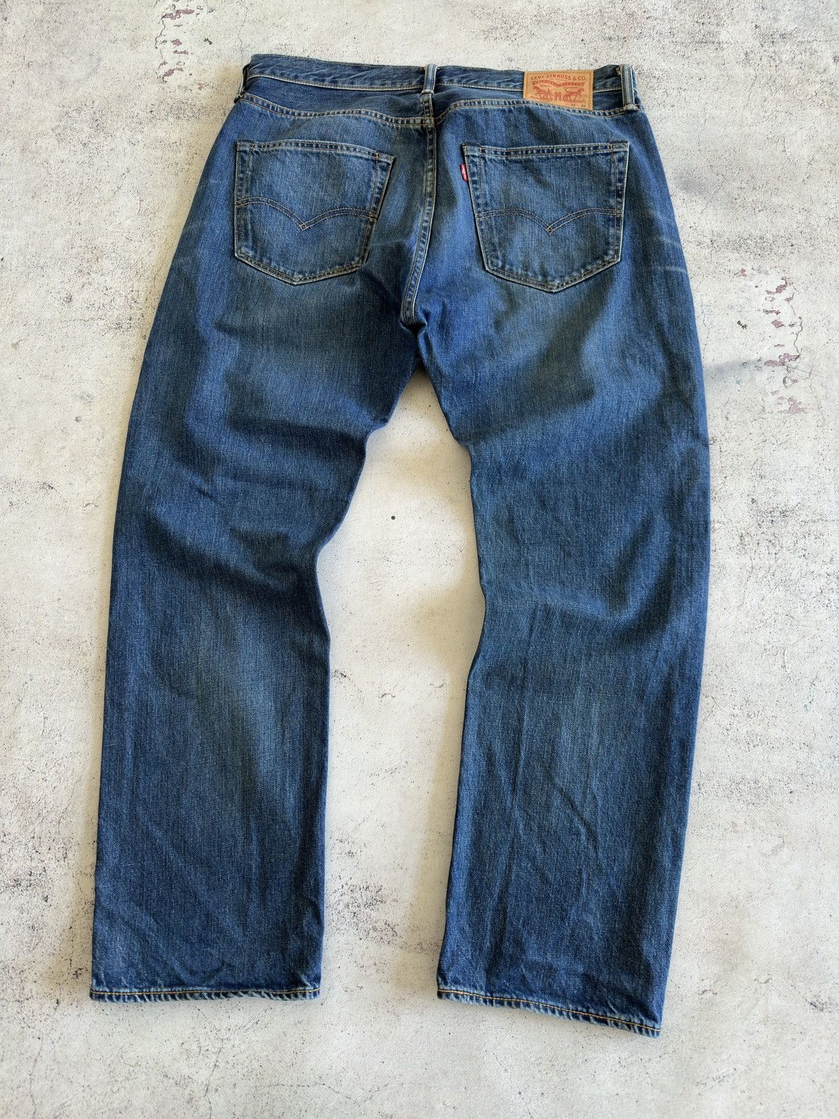 Levi's Levis 501 Blue Denim Jeans Size 36/30 Size US 36 / EU 52 - 3 Thumbnail
