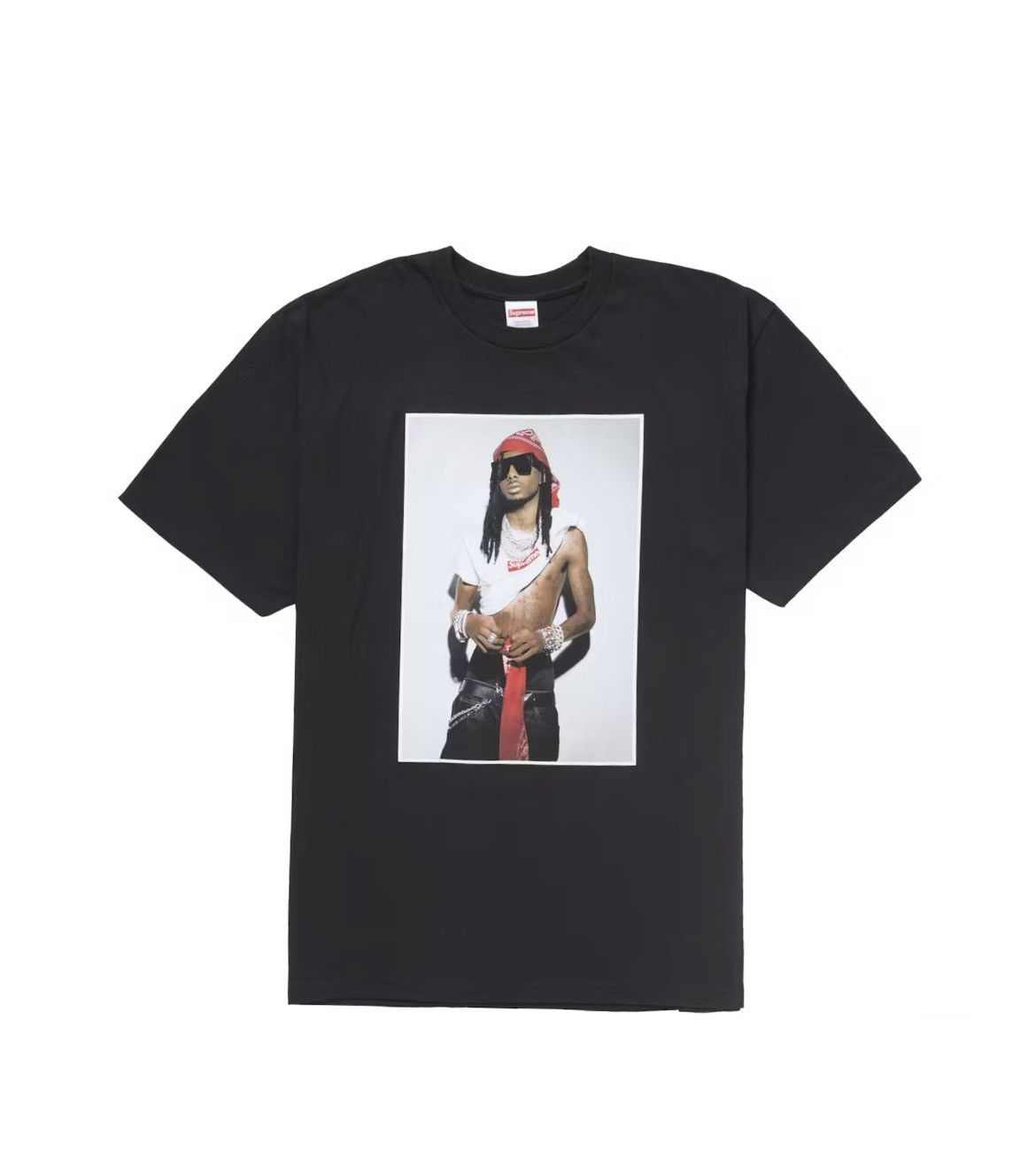 Supreme Supreme Playboi Carti photo tee (Black size XL) Size US XL / EU 56 / 4 - 1 Thumbnail
