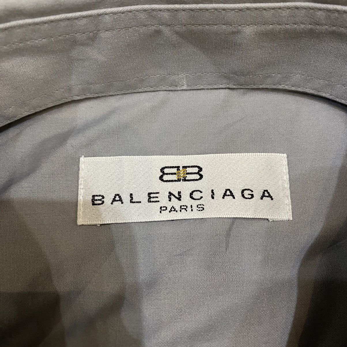 Balenciaga Balenciaga Gray Button Up LS Shirt Size US XL / EU 56 / 4 - 9 Thumbnail