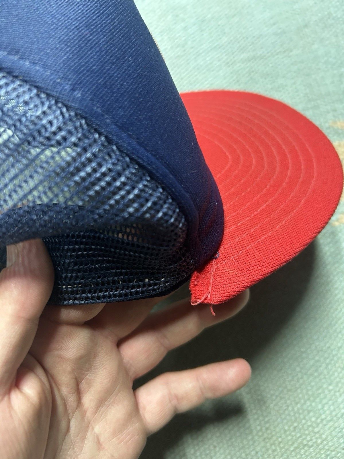 Vintage Vintage 80s trucker hat Cleveland Indians plain logo MLB Size ONE SIZE - 4 Thumbnail