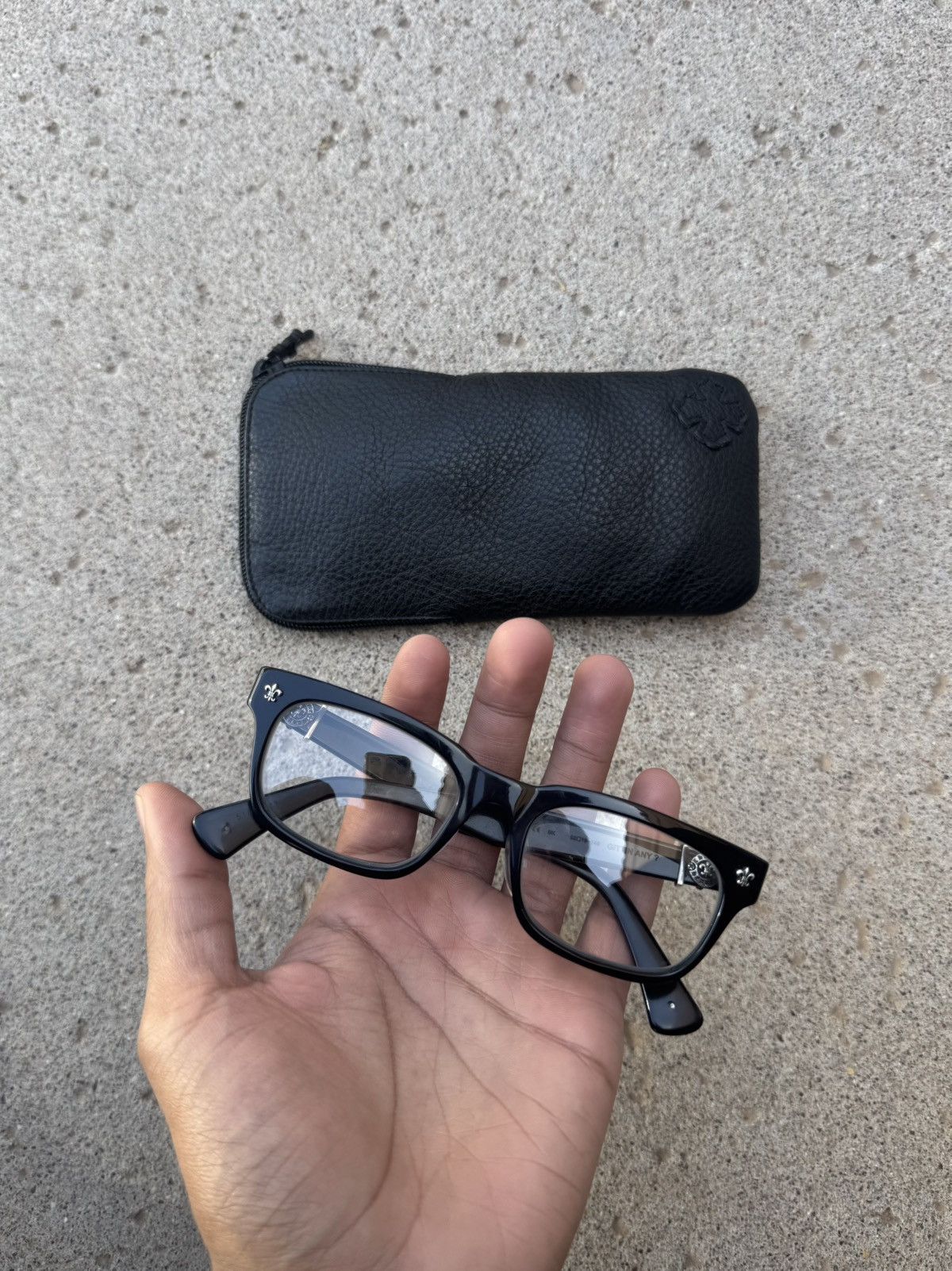Pre-owned Chrome Hearts Gittin Any ? Clear Lens Glasses