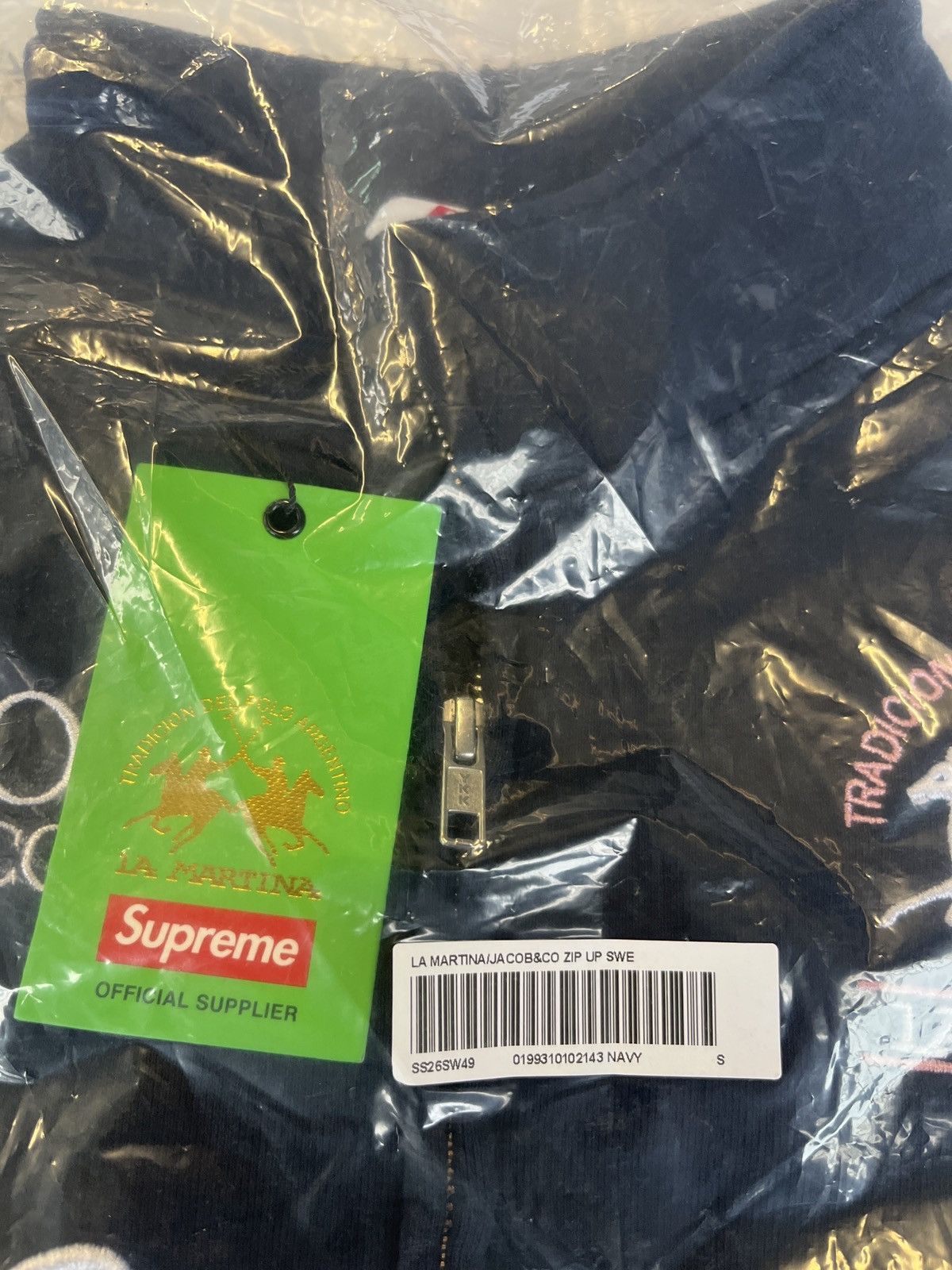 La Martina × Supreme La Martine Jacob & Co Supreme Zip up navy 
