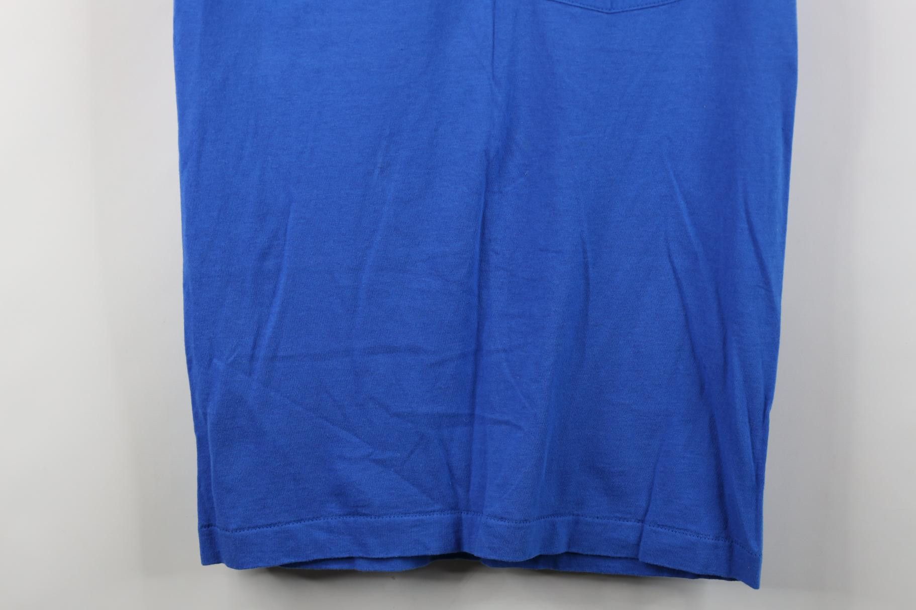 Vintage Vintage 90s Streetwear Cotton Muscle T-Shirt Royal Blue USA Size US M / EU 48-50 / 2 - 3 Thumbnail