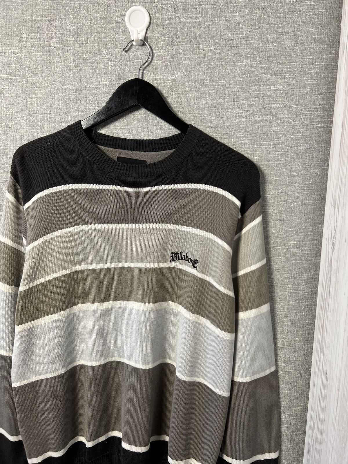 Billabong × Vintage Vintage Billabong Stripped Knitted Sweater Crewneck Jumper Size US S / EU 44-46 / 1 - 2 Thumbnail