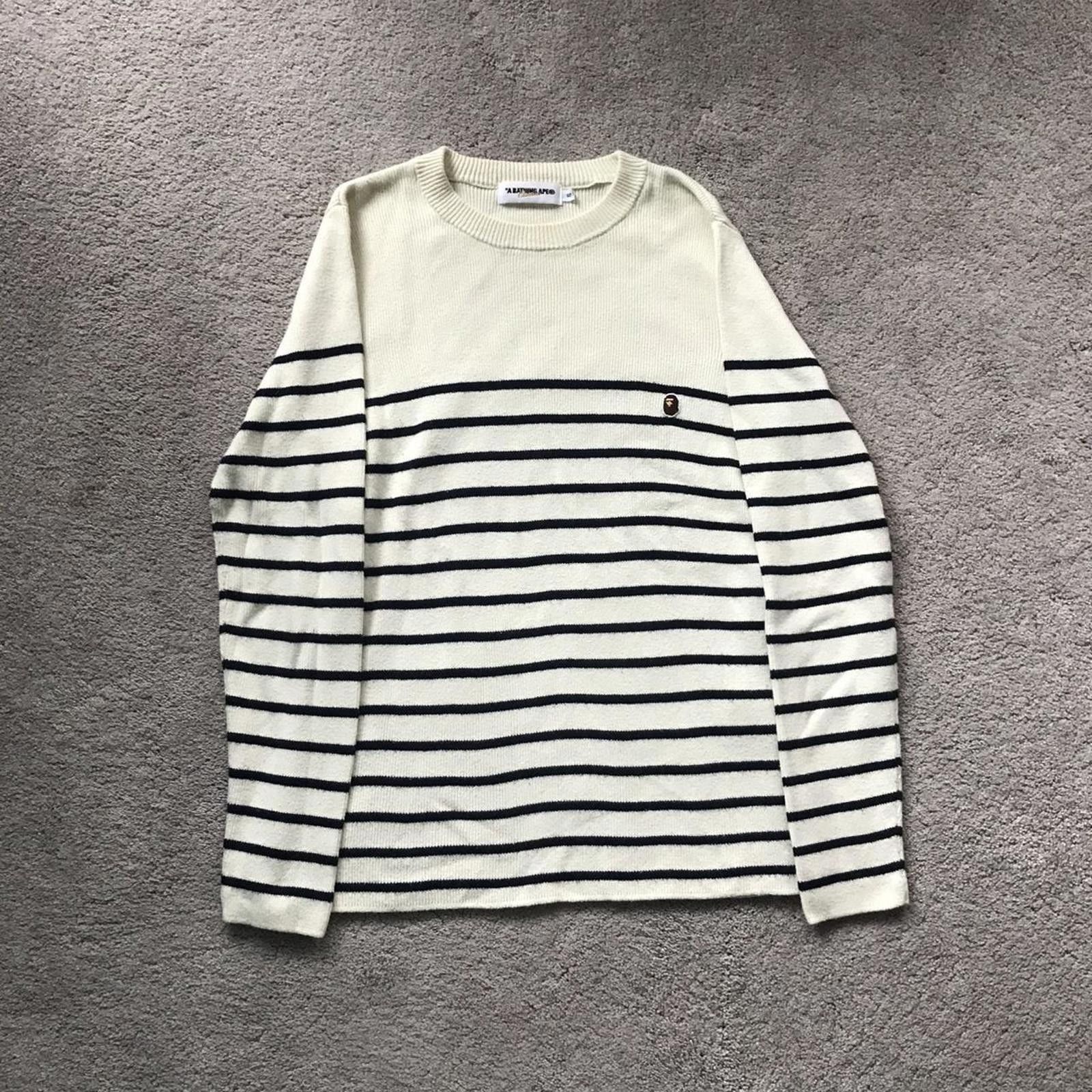 Bape A Bathing Ape Cashmere Sweater Crewneck Sweatshirt Size US S / EU 44-46 / 1 - 1 Thumbnail
