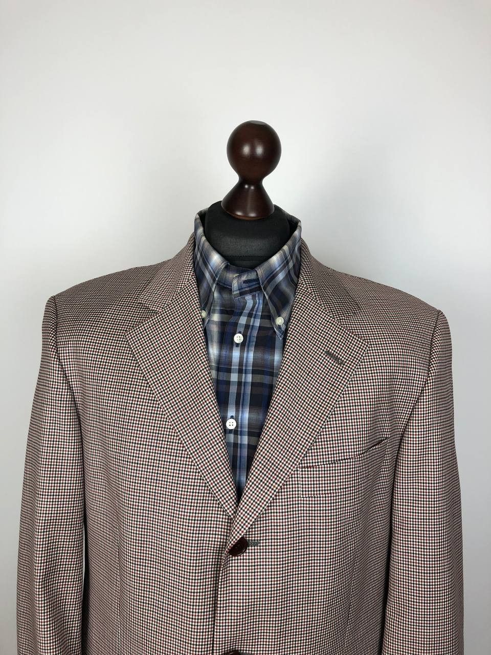 Hugo Boss HUGO BOSS Classic Wool Blazer Jacket Check Size 44R - 3 Thumbnail