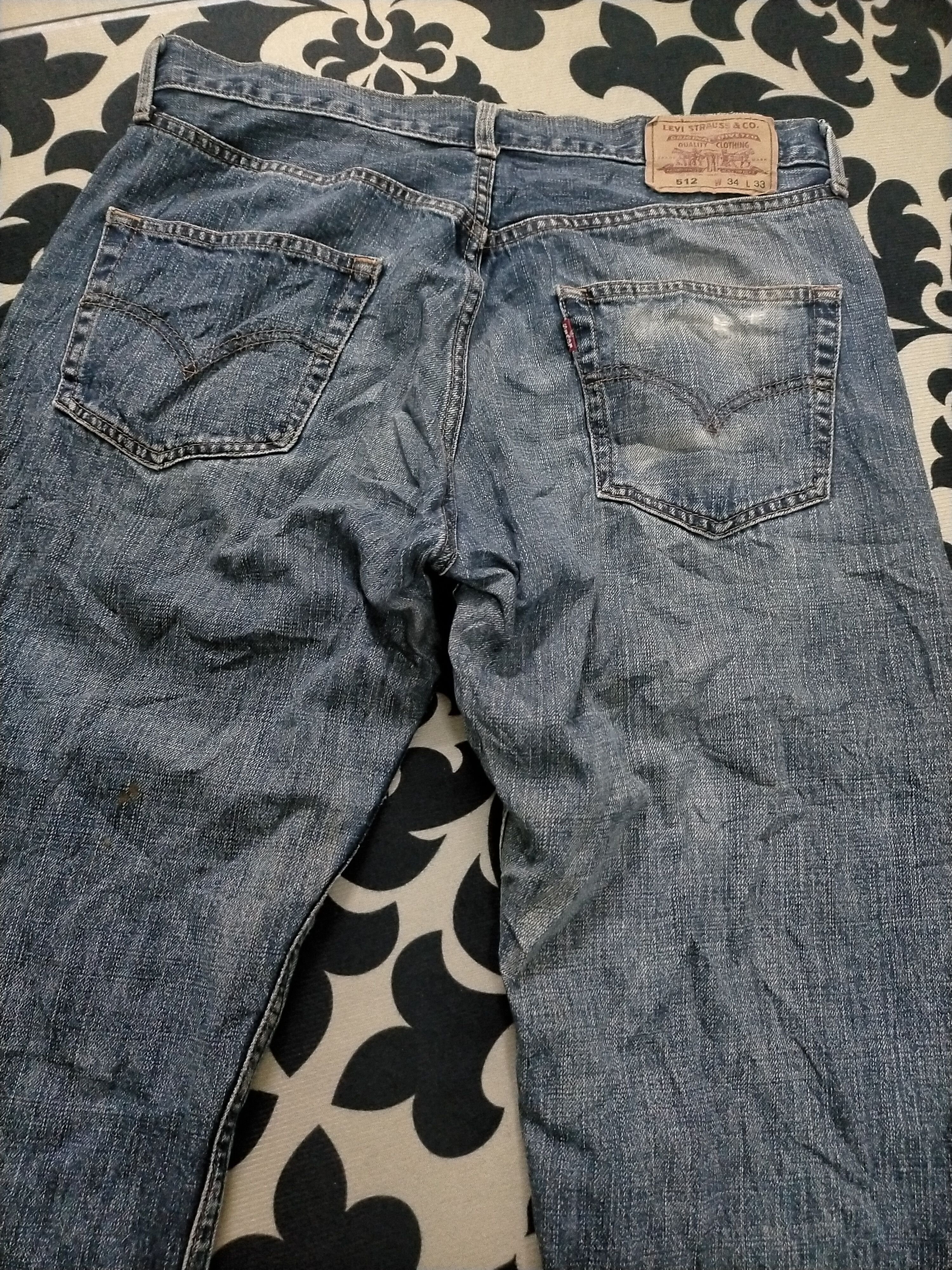 Levi's 🔥 Washed🔥 Vintage Levis 512 Distressed Jeans Size US 32 / EU 48 - 7 Thumbnail