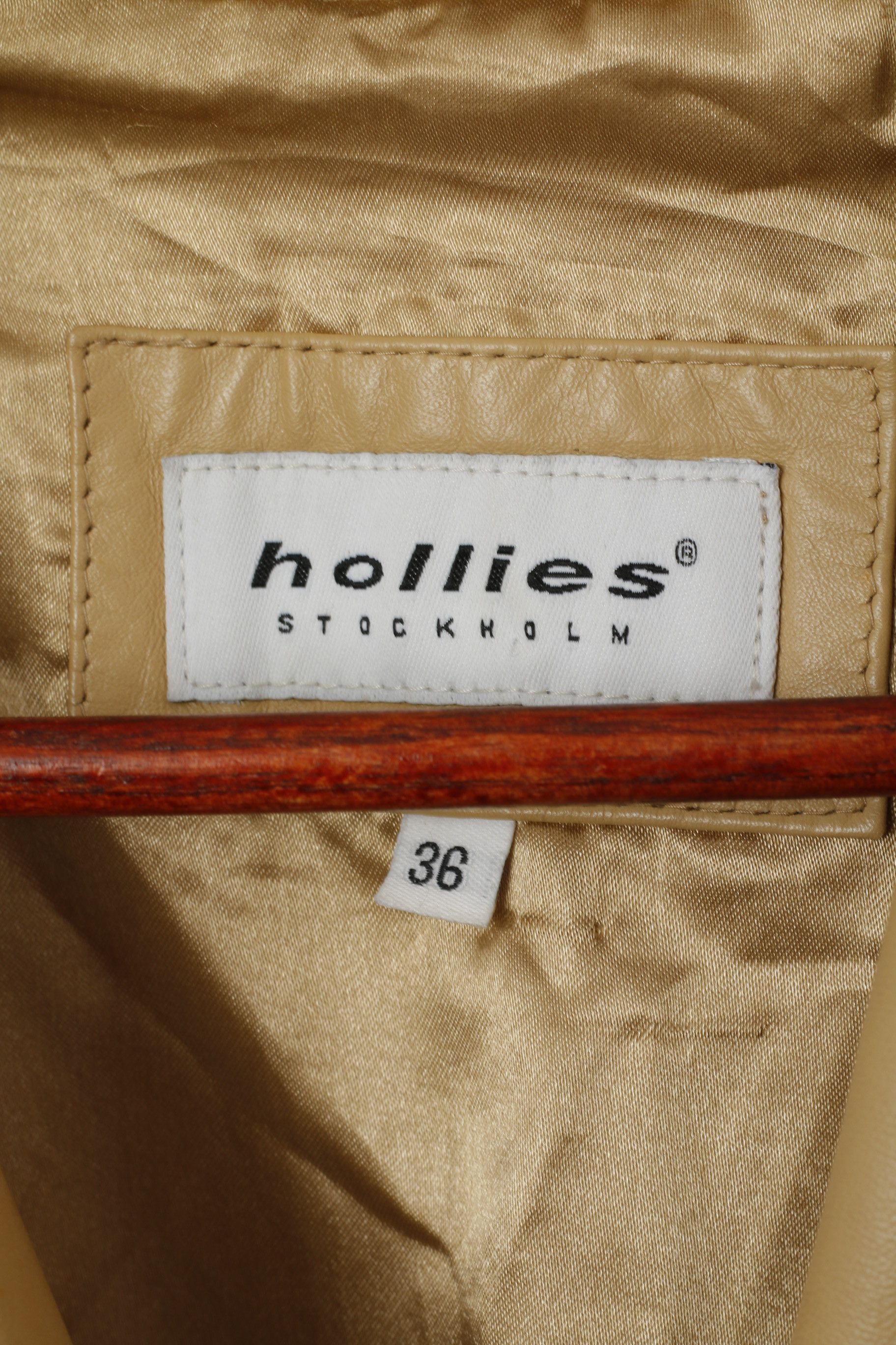 Vintage Hollies Stockholm Women 36 S Jacket Beige 8014 Size S / US 4 / IT 40 - 3 Thumbnail