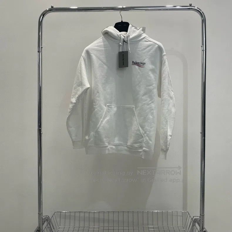 Balenciaga Balenciaga White Coke front and back logo hoodie Size US XS / EU 42 / 0 - 1 Thumbnail