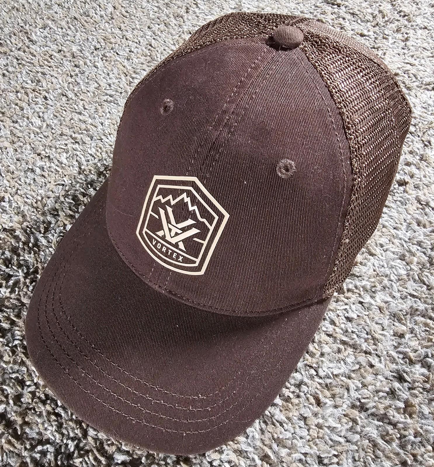 Designer Vortex Optics Total Ascent Trucker Hat Brown OS Size ONE SIZE - 1 Thumbnail