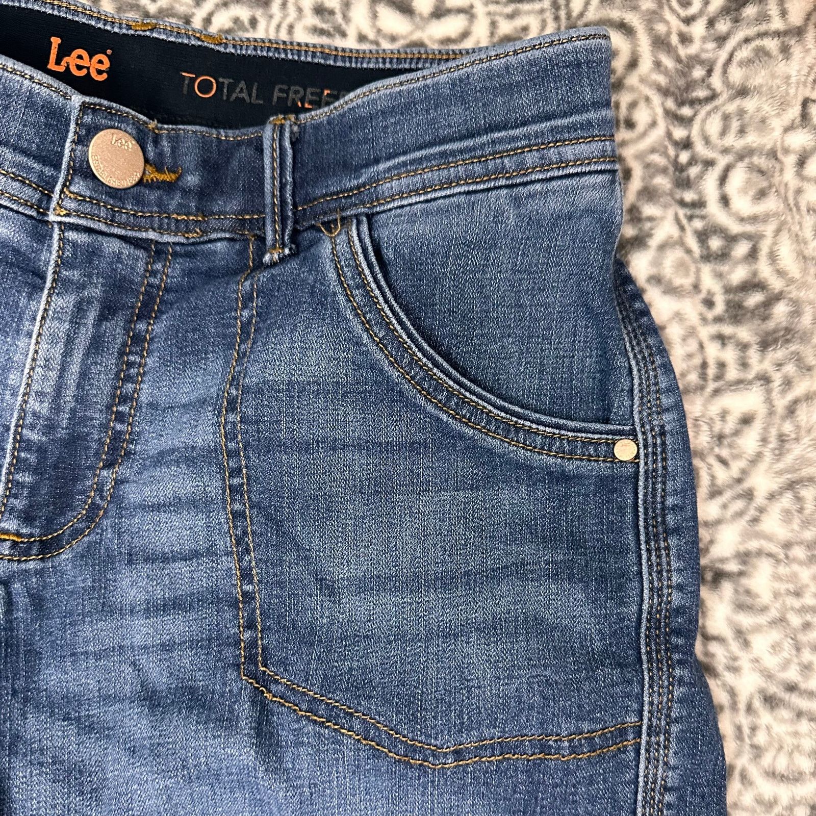 Lee Lee Total Freedom y2k Midi Denim Shorts Size 4 Medium Size 27" / US 4 / IT 40 - 5 Thumbnail