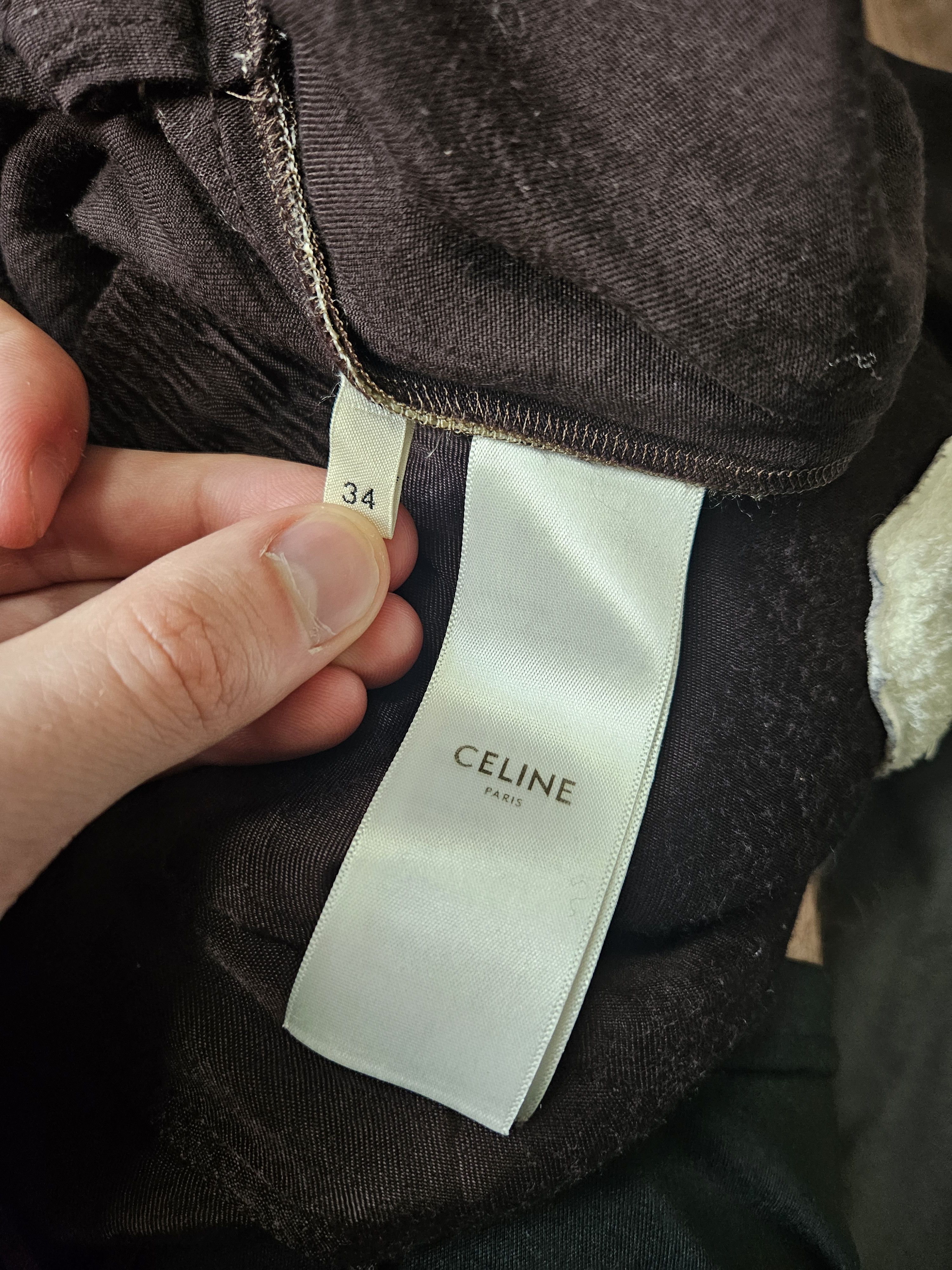 Celine Brown Viscose C Patch Track Pants Size US 34 / EU 50 - 9 Thumbnail