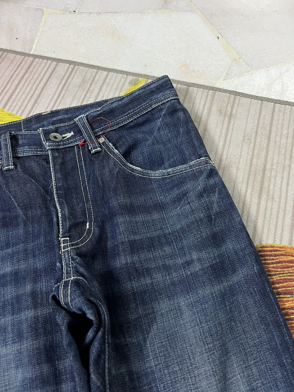 Issey Miyake 💥Vintage Tete Homme Issey Miyake Distress Jean Size US 28 / EU 44 - 10 Thumbnail