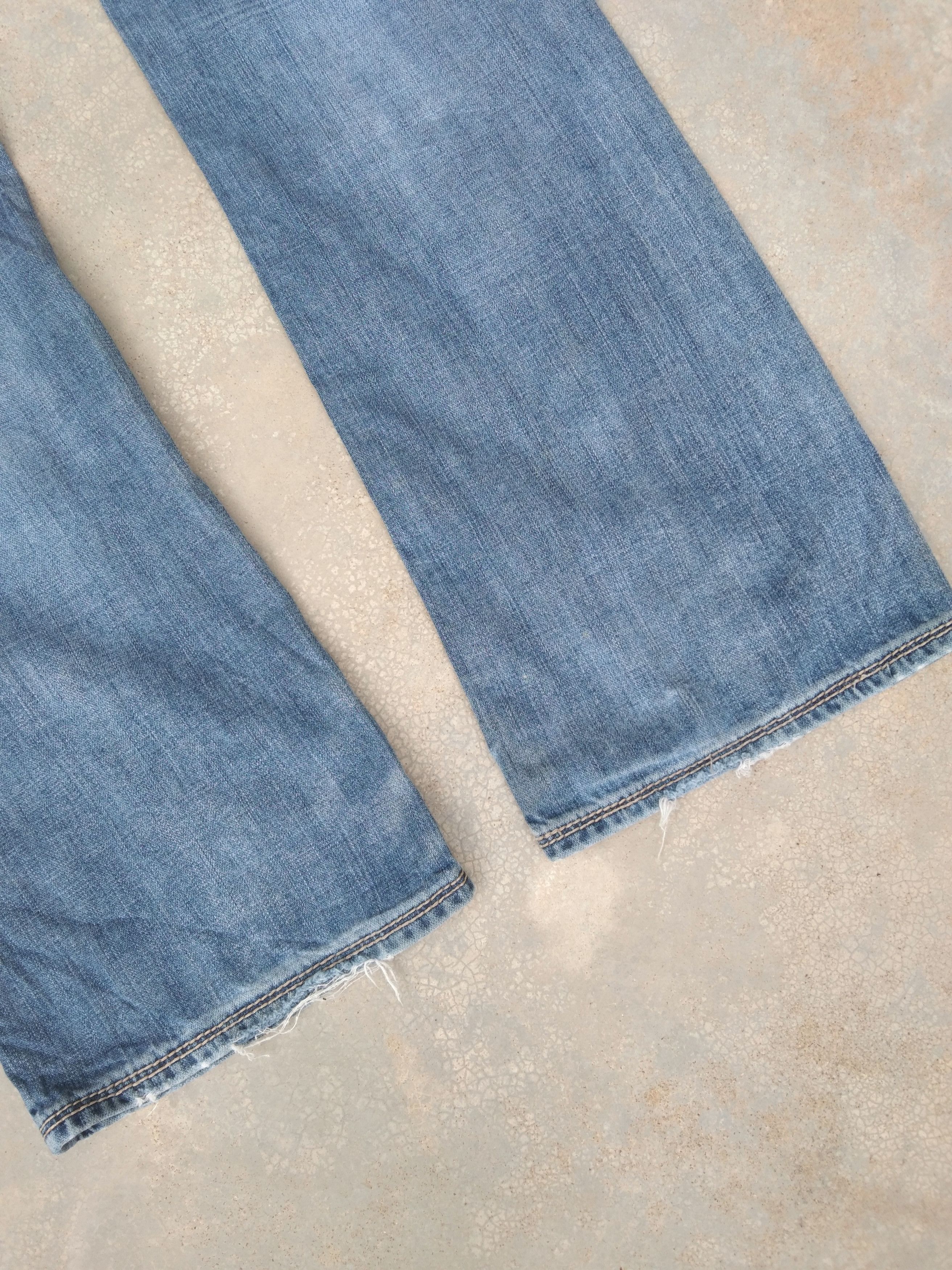 Jean Vintage BKE Denim Carter Boot Cut Distressed Jeans 31x35 Size US 31 - 3 Thumbnail