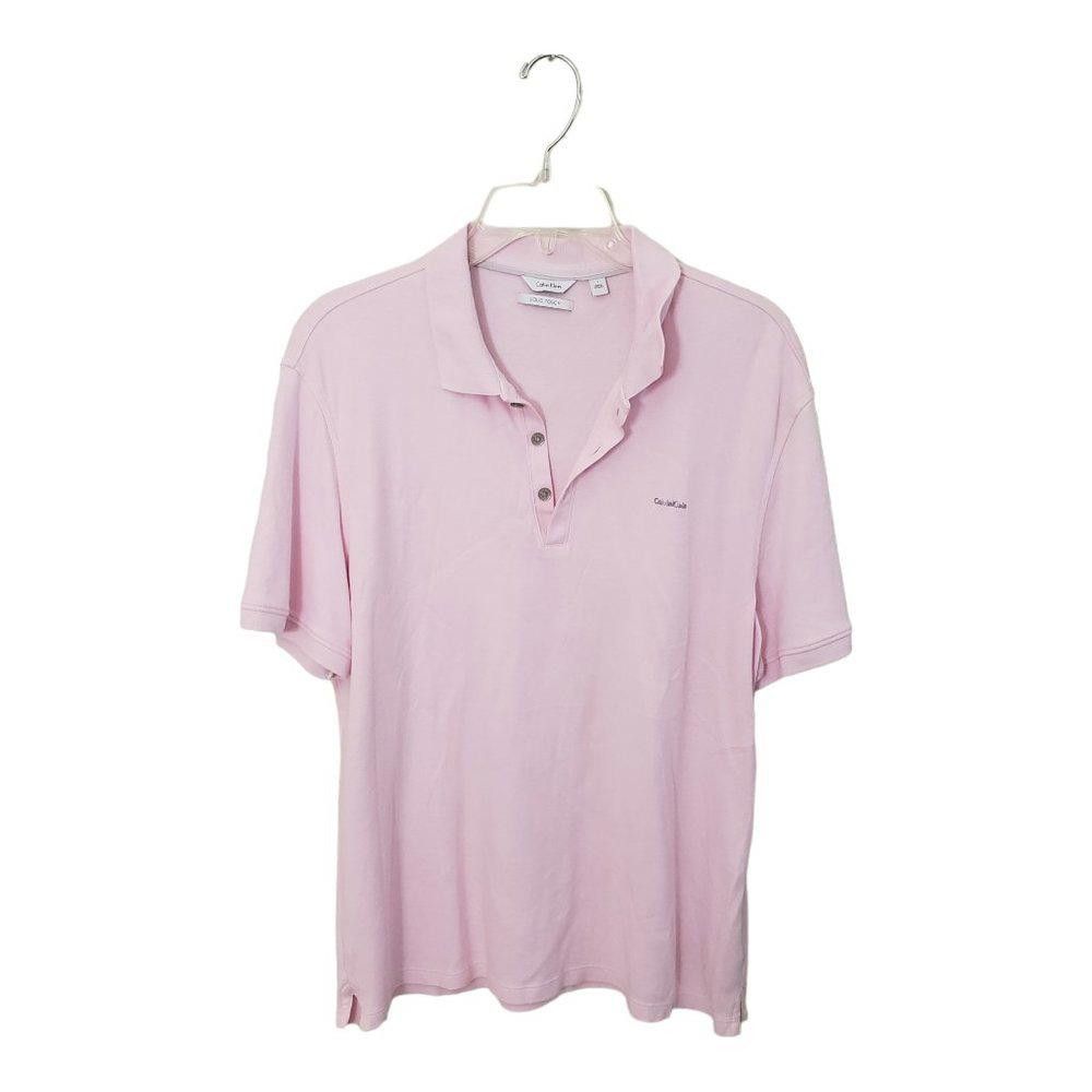 Calvin Klein CT458 Calvin Klein Men's Pink Polo Shirt L Size US L / EU 52-54 / 3 - 1 Thumbnail