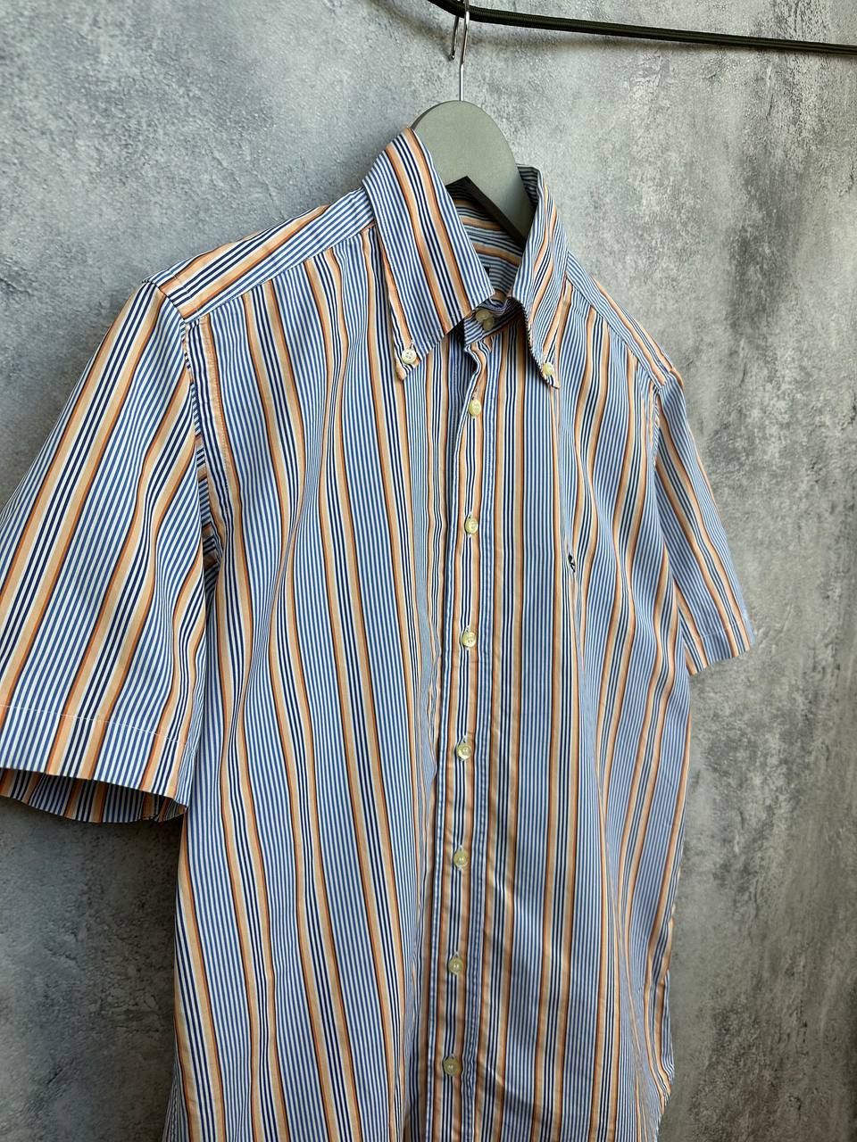 Etro Etro Milano Multicolor Striped Button Down SS Shirt Size US M / EU 48-50 / 2 - 2 Thumbnail