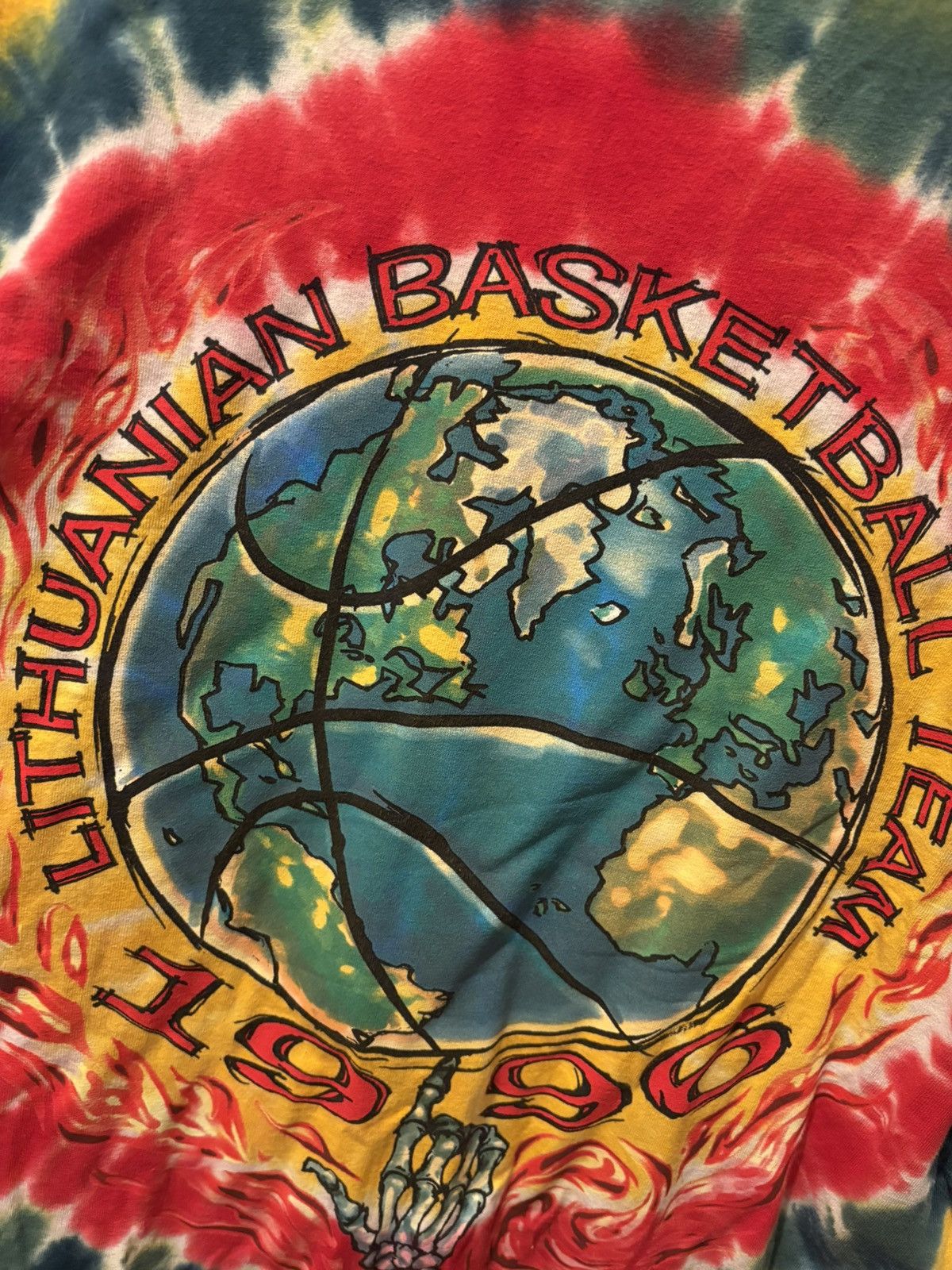 Grateful Dead Grateful Dead Lithuania Basketball 1992 tie dye shirt Size US XXL / EU 58 / 5 - 3 Thumbnail