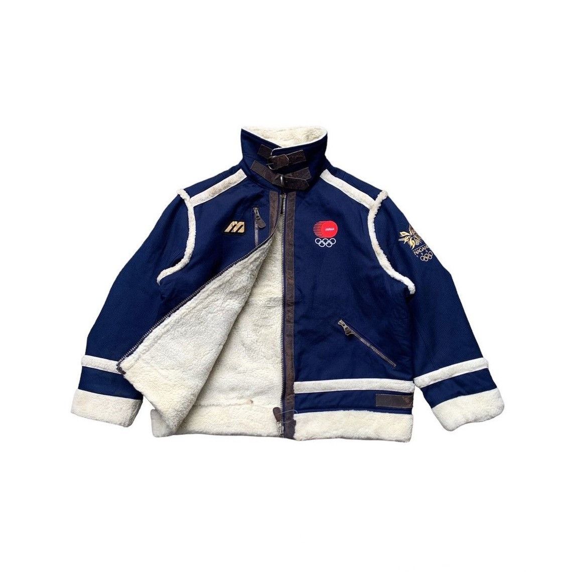 Mizuno Vintage 1998 Mizuno Nagano Olympic Sherpa Jacket Japan Size US S / EU 44-46 / 1 - 1 Thumbnail