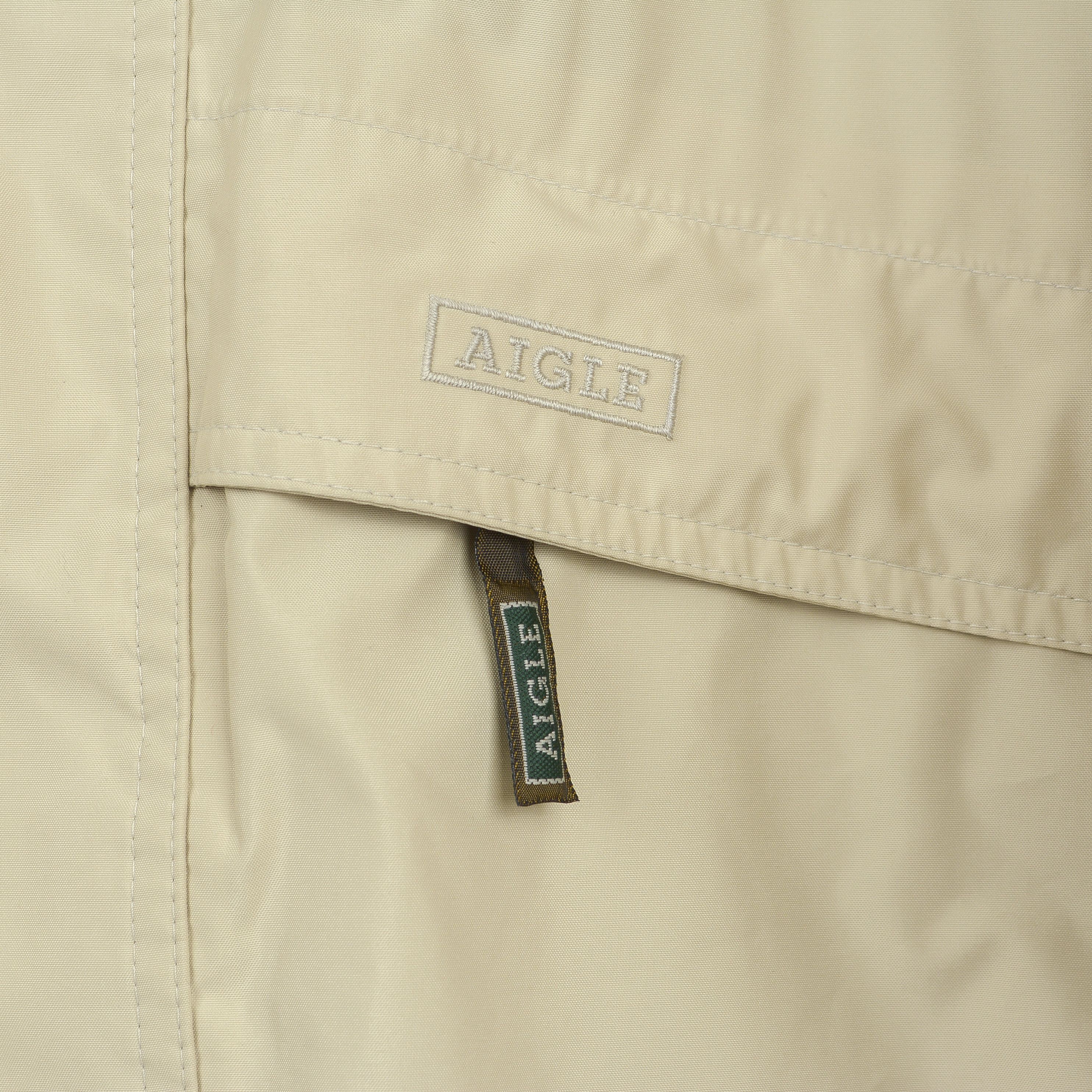 Aigle Men Jacket Waterproof Hike Windproof Hidden Hood Parka Coat Size US L / EU 52-54 / 3 - 3 Thumbnail