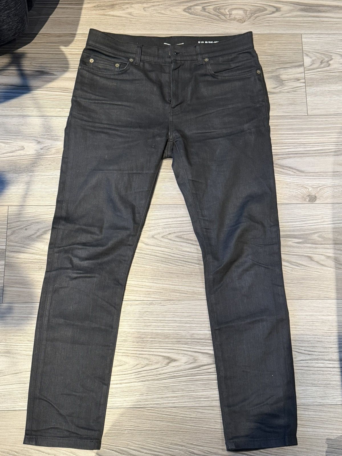 Saint Laurent Waxed Jeans | Grailed