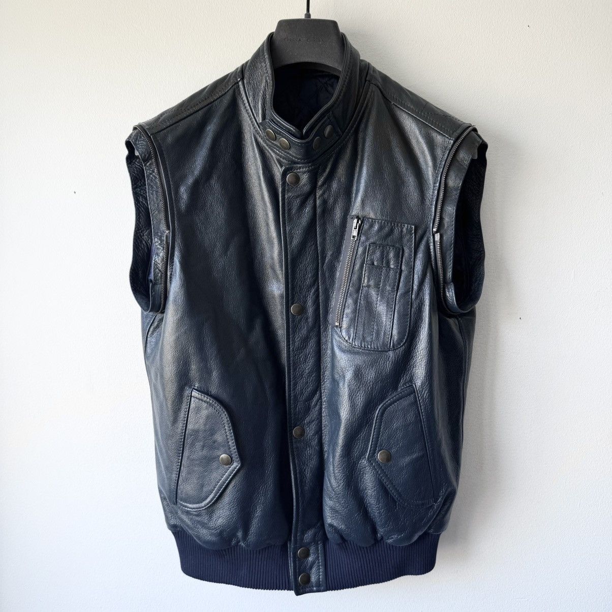 Maison Margiela SS2007 Martin Margiela Multi-Zip Bomber Leather Jacket Size US M / EU 48-50 / 2 - 14 Thumbnail