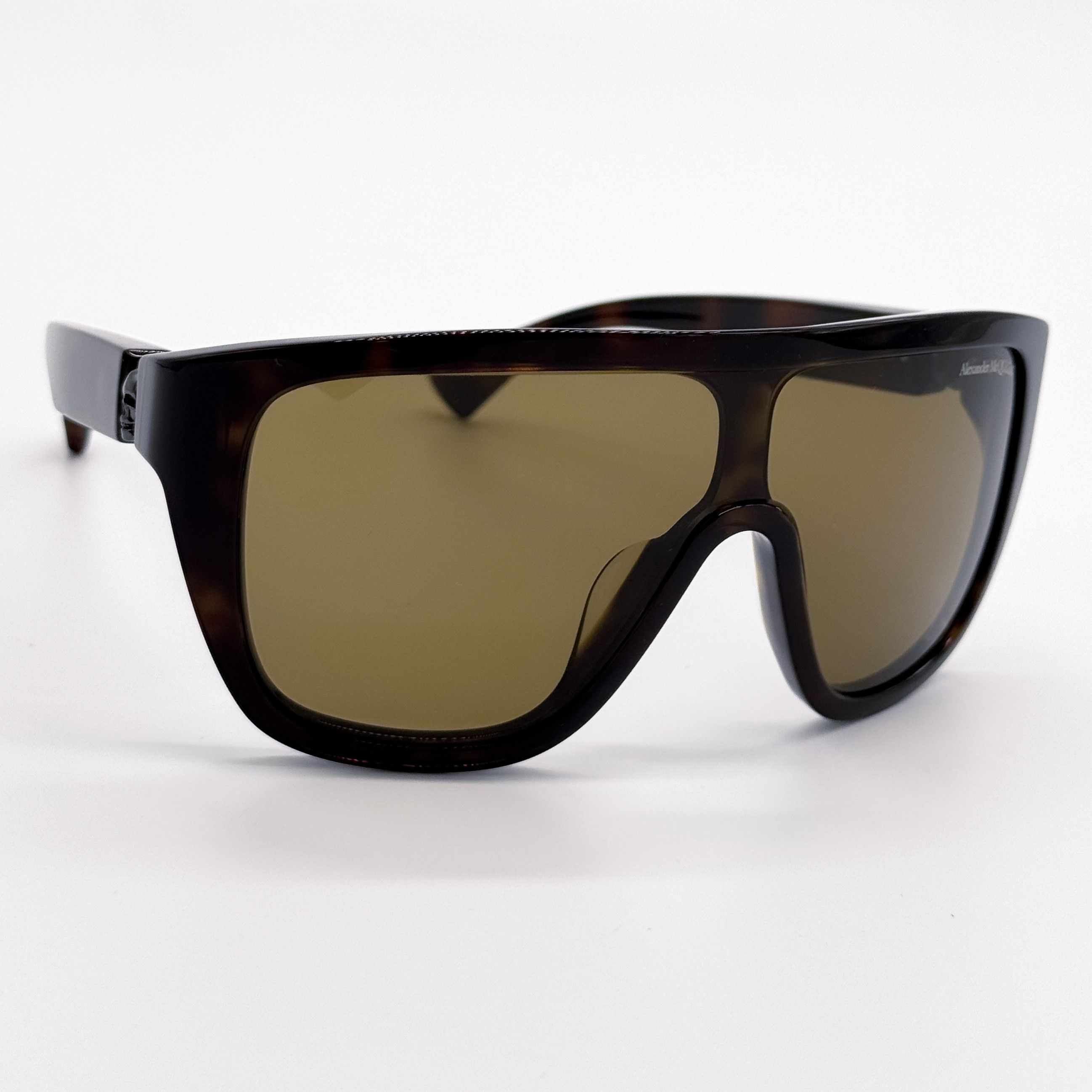 Alexander McQueen NEW ALEXANDER MCQUEEN AM0430S 005 MEN HAVANA SUNGLASSES Size ONE SIZE - 3 Thumbnail