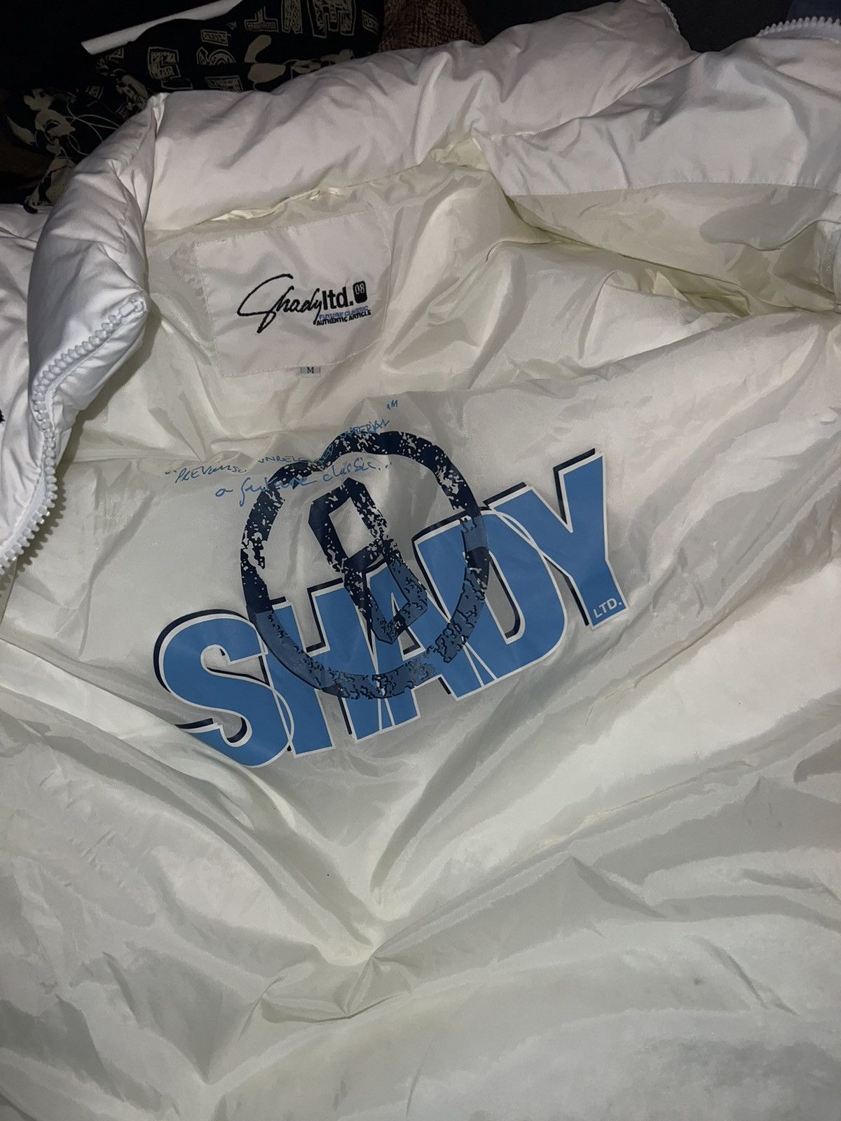 Shady Ltd Shady Ltd emimen white puffer jacket 8 mile hip hop graffiti Size US M / EU 48-50 / 2 - 10 Thumbnail