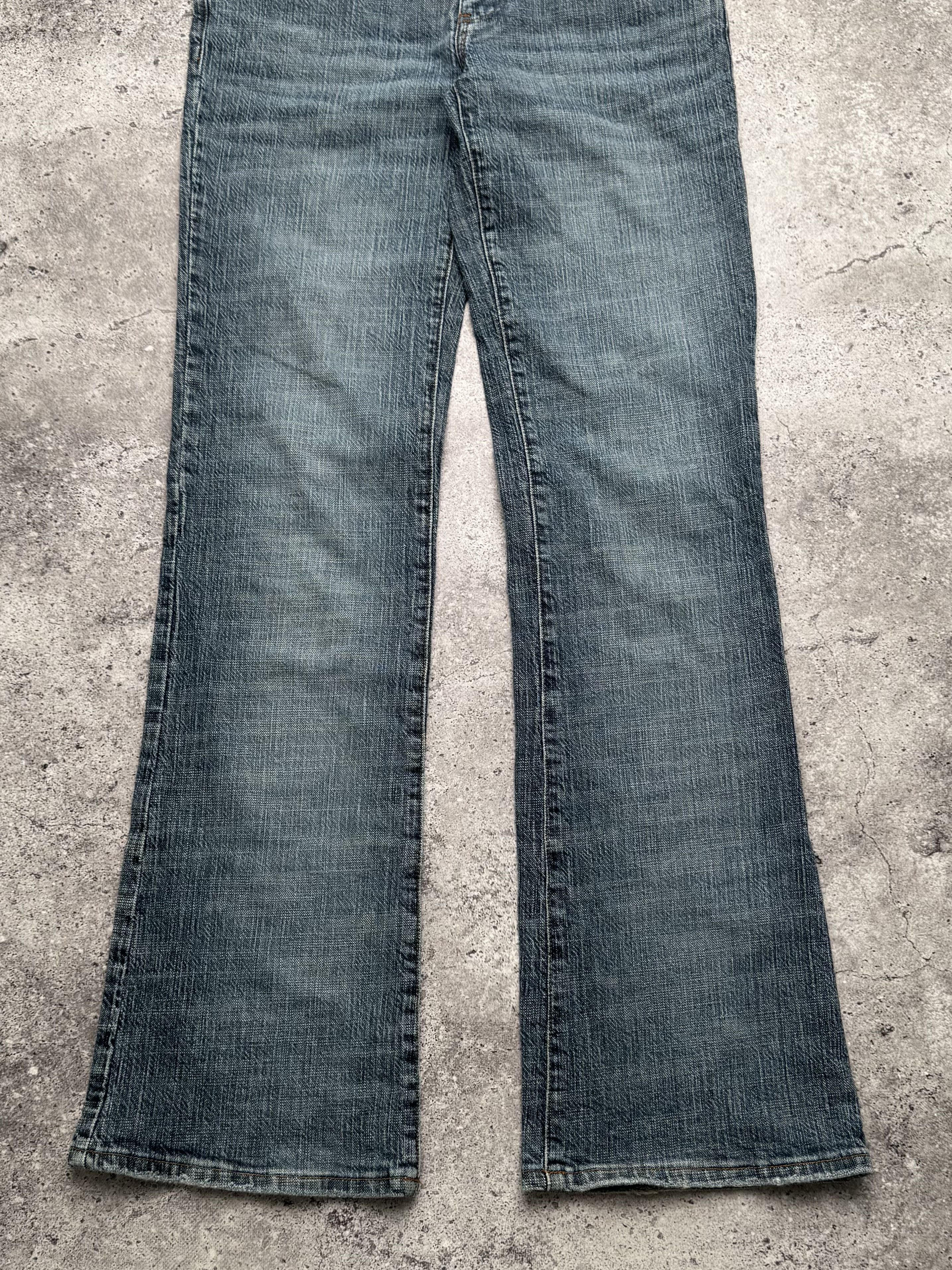 Vintage Vintage Faded Wash Low Rise Flared Denim Jeans C20 Size 27" / US 4 / IT 40 - 3 Thumbnail