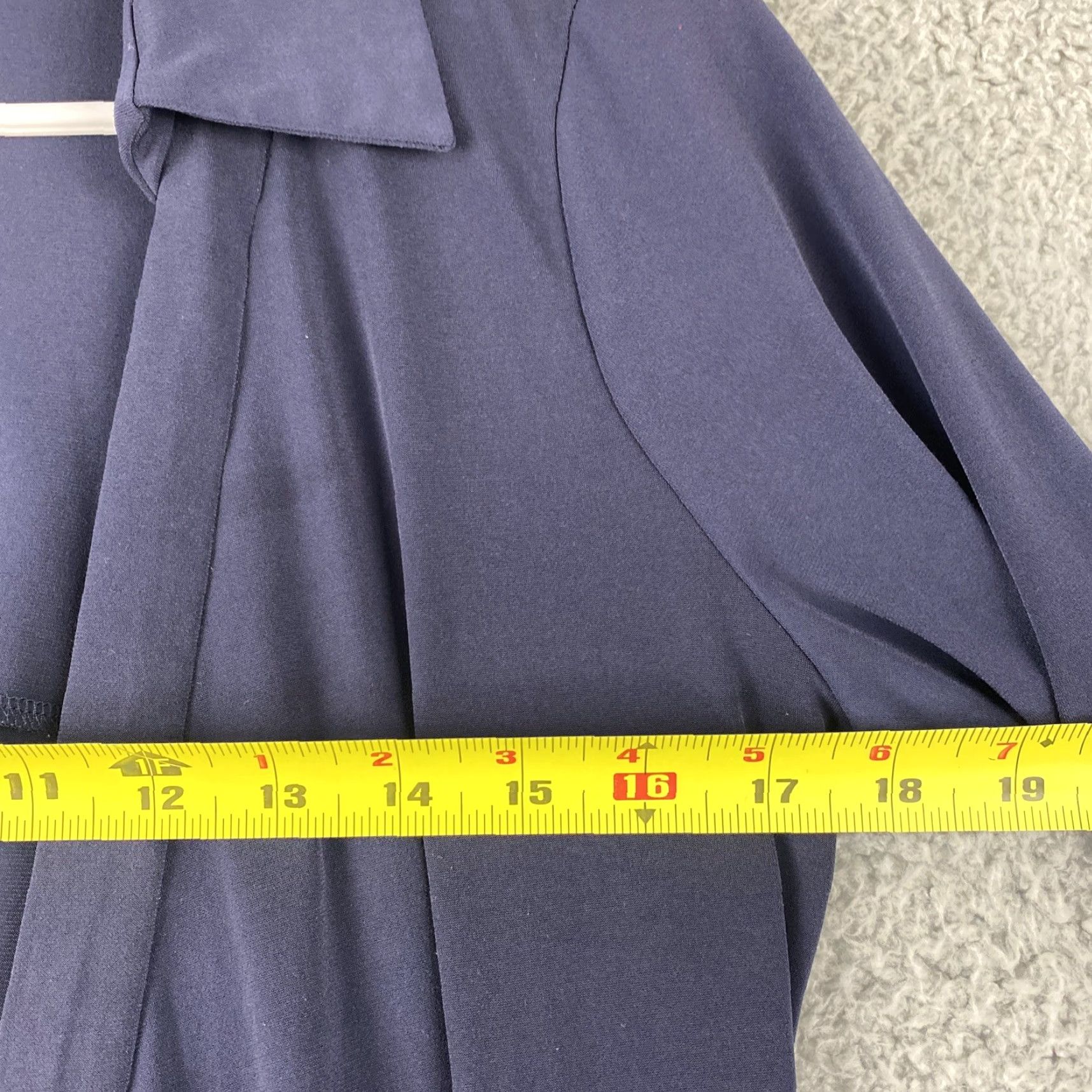 Calvin Klein Calvin Klein Womens Cardigan Open Front Blue Sz 10 Navy 44-25 Jersey Stretch Knit Jersey Open Features Regular Fit Department Women Style Casual Wear Size L / US 10 / IT 46 - 5 Thumbnail