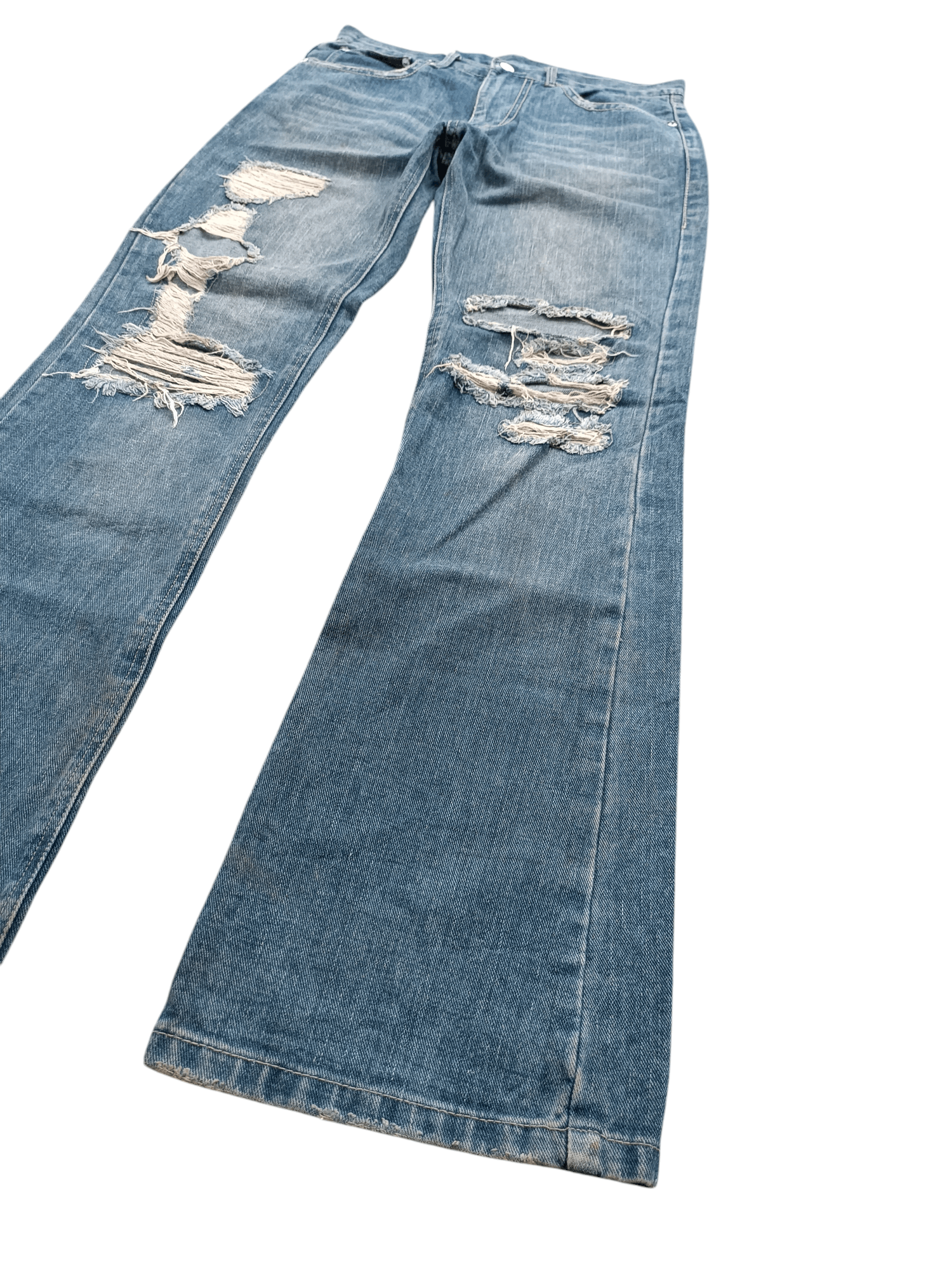 Japanese Brand Flare Distressed Jeans Antful Nylaus Embroidery Jeans Size US 32 / EU 48 - 2 Thumbnail