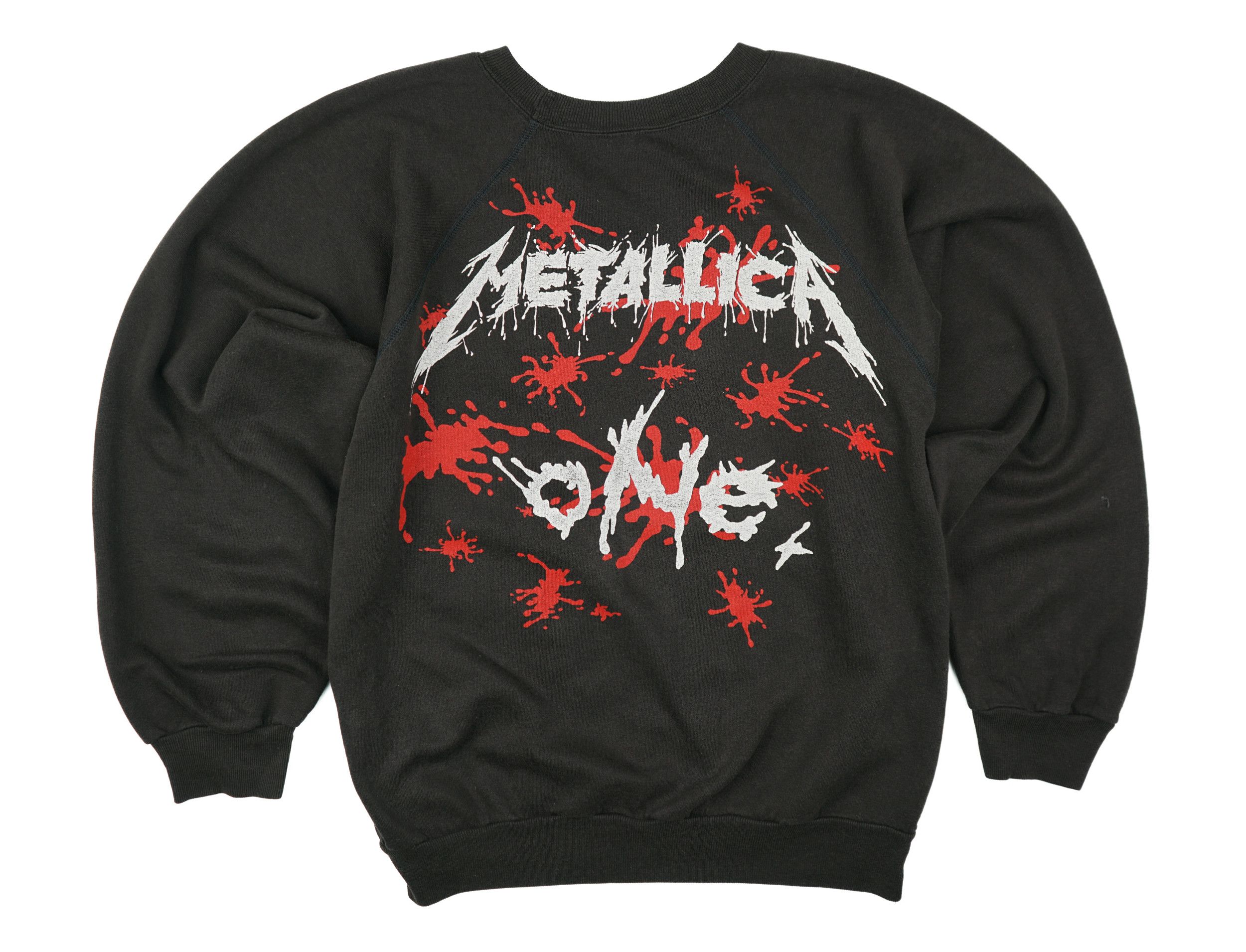 Band Tees × Vintage 1988 Metallica One Sweatshirt Size US L / EU 52-54 / 3 - 8 Thumbnail