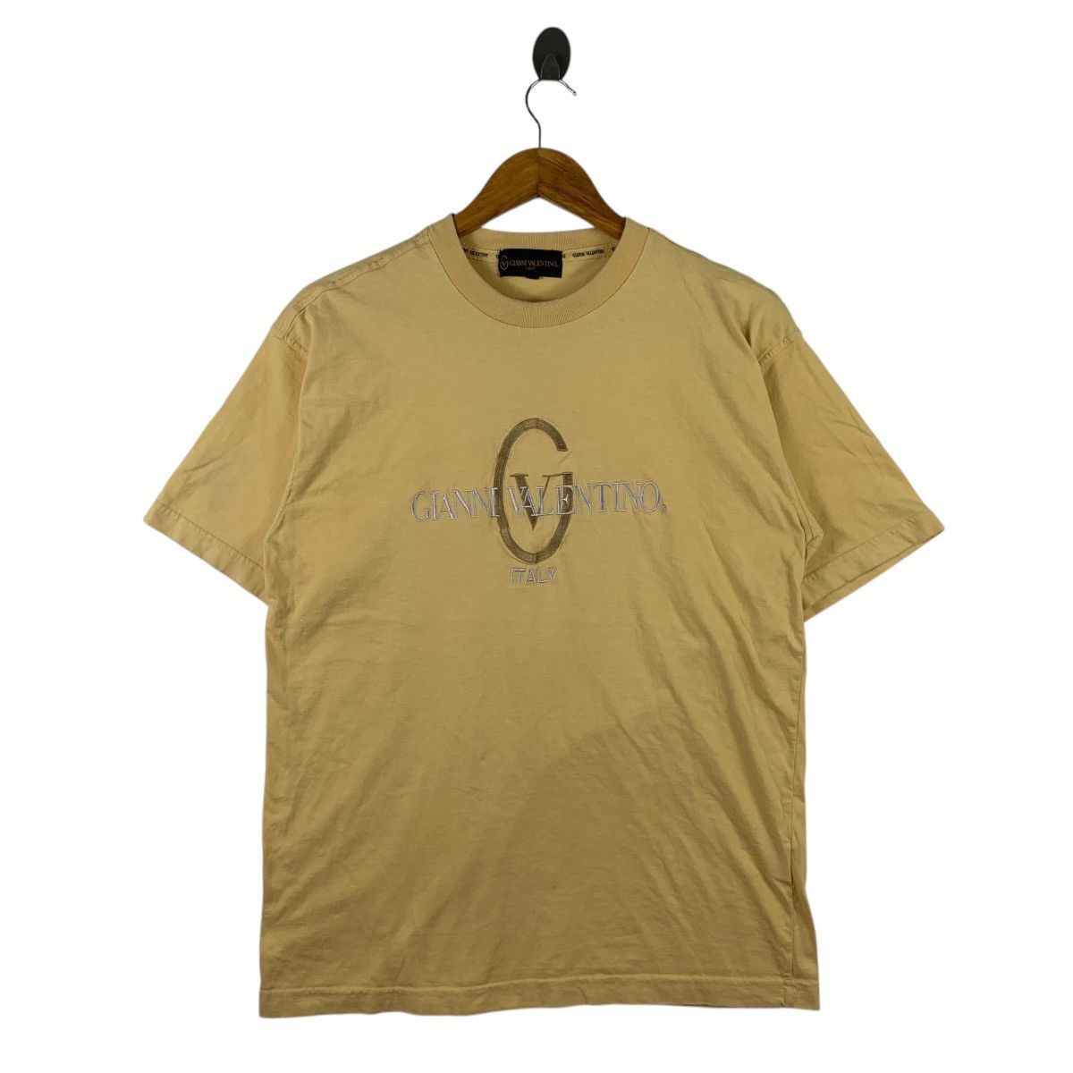 Gianni Valentino × Valentino GIANNI VALENTINO Italy Italian Designer Big Logo T-Shirt Size US L / EU 52-54 / 3 - 1 Thumbnail