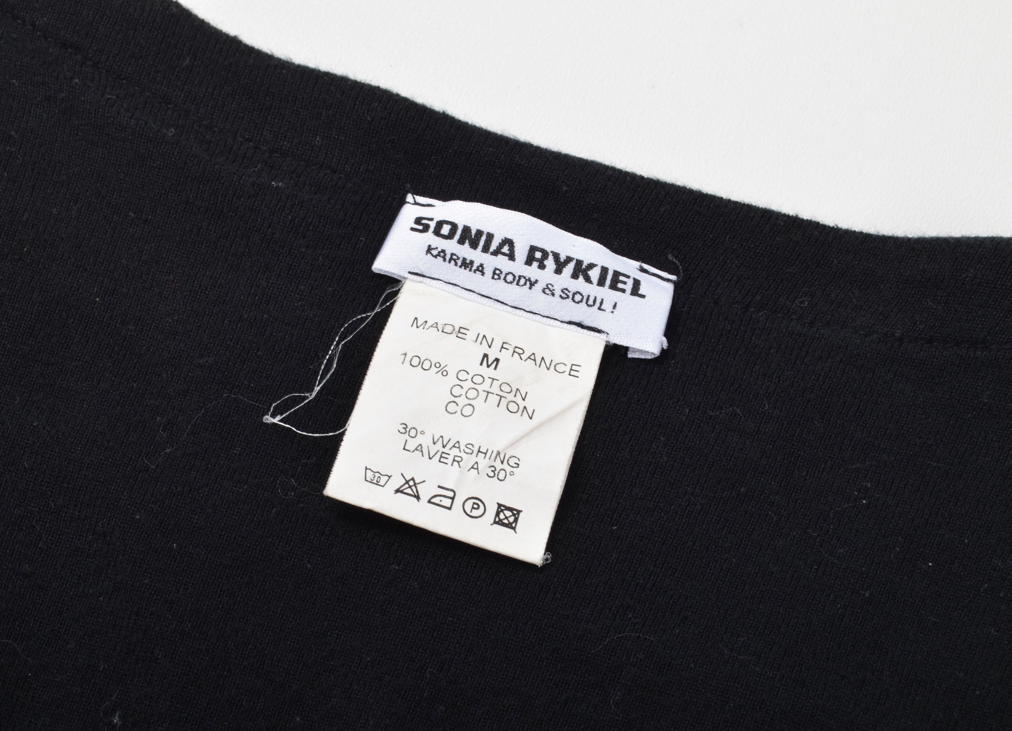 Sonia Rykiel Vintage Sonia Rykiel 90's Black Long Sleeve Cardigan Size M / US 6-8 / IT 42-44 - 7 Thumbnail