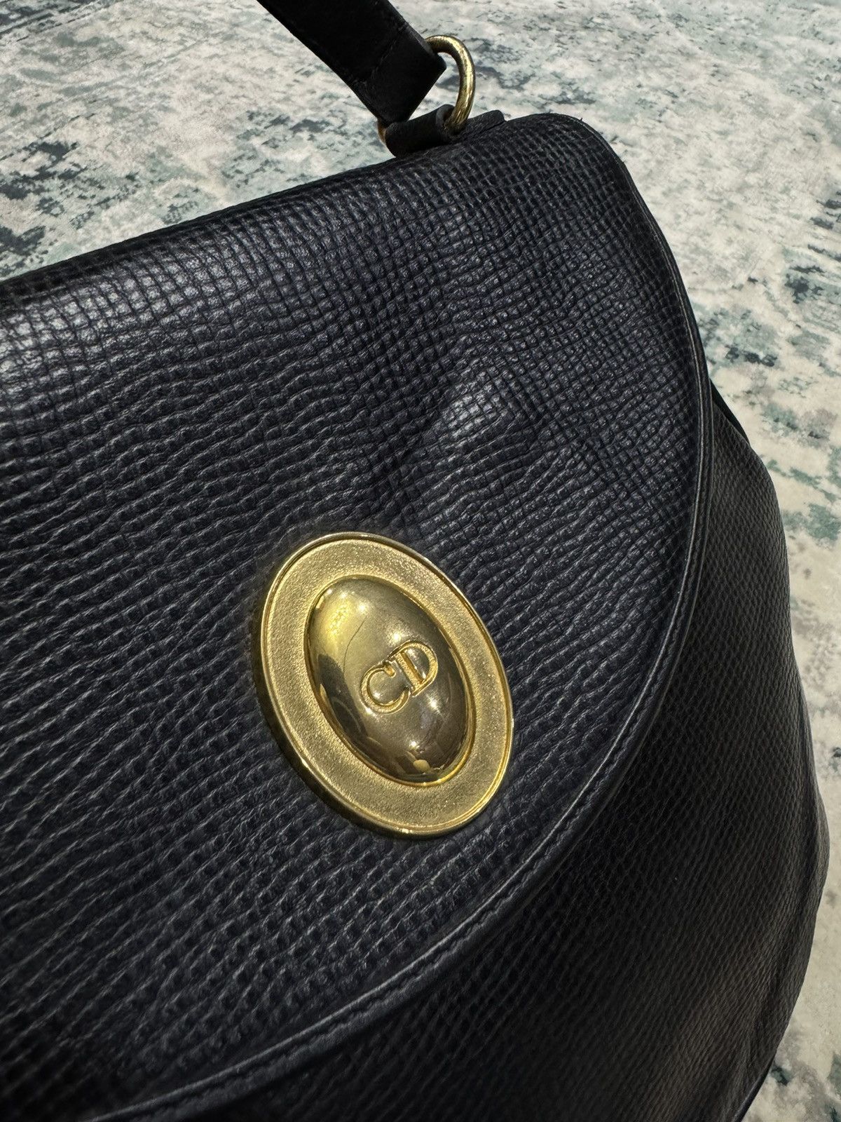 Dior VINTAGE DIOR GOLD EMBLEM CD HANDCARRY BAG Size ONE SIZE - 9 Thumbnail