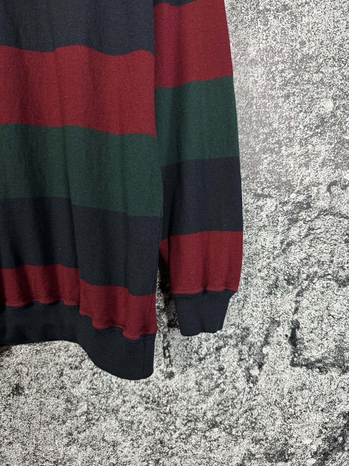 Paul & Shark Paul Shark Vintage Wool Striped Rugby Polo Shirt Italy XL Size US XL / EU 56 / 4 - 5 Thumbnail