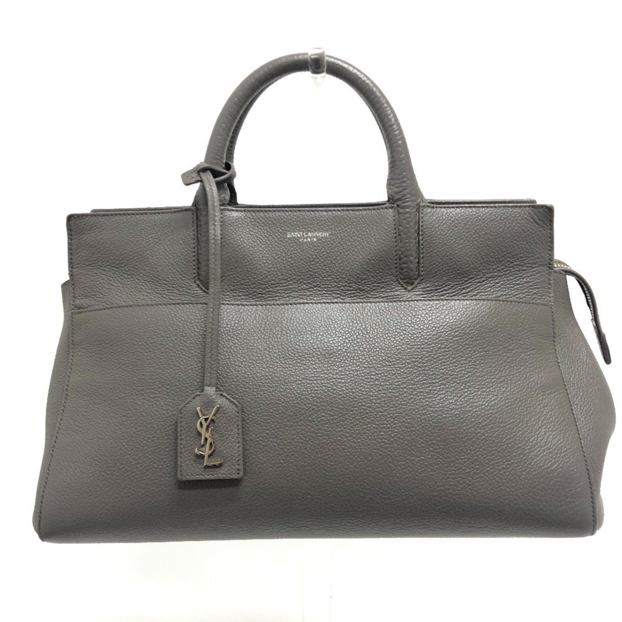 Saint Laurent Paris Saint Laurent Cavalli Gauche 2Way Bag, Handbag, Shoulder Leather, Women's, Gray in Grey