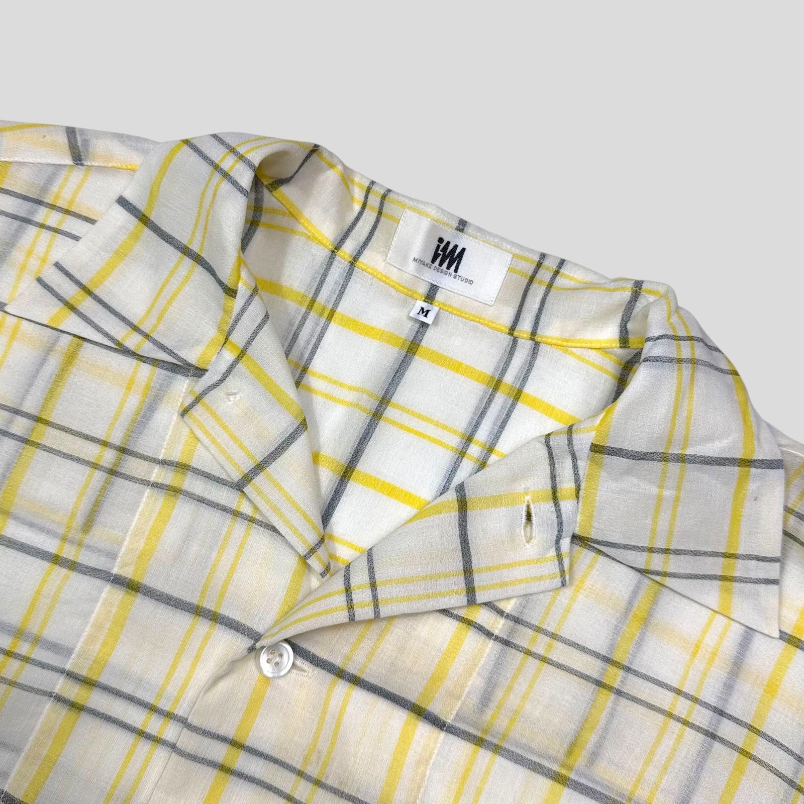 Issey Miyake Issey Miyake IM Studios 00’s Plaid Check Cuban Shirt - M/L Size US M / EU 48-50 / 2 - 2 Thumbnail