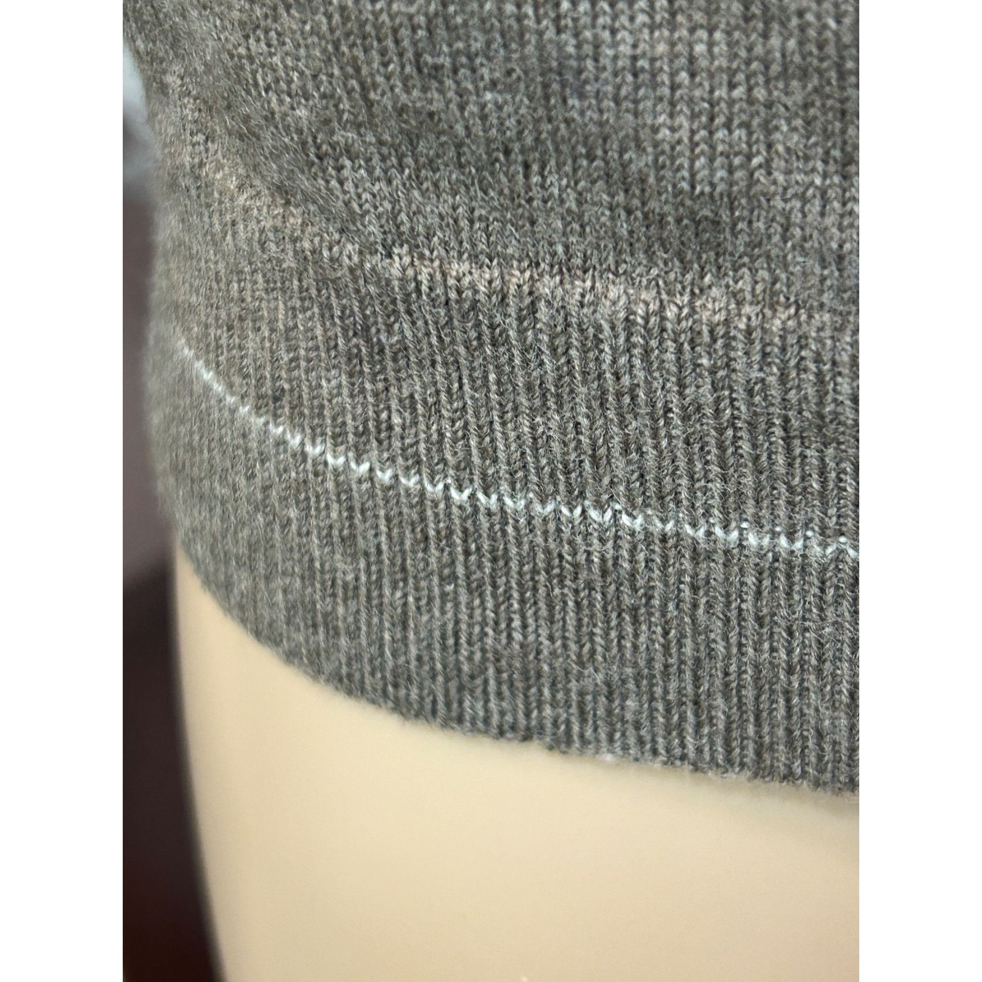 Banana Republic Banana Republic Men’s Sweater M Brown Blue/Grey White Thin S Size US M / EU 48-50 / 2 - 14 Thumbnail
