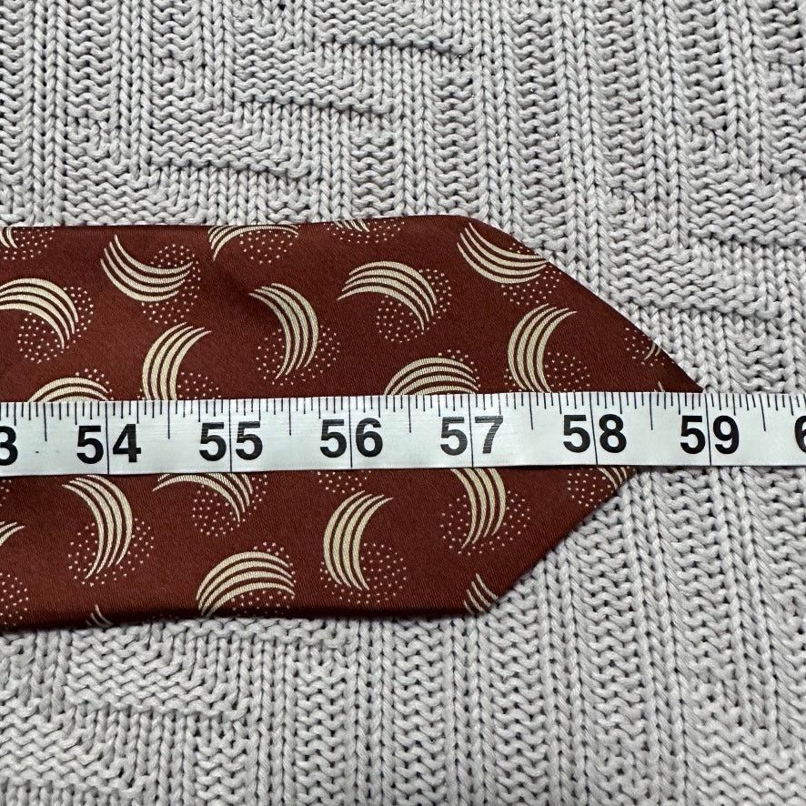 Fendi Vintage Fendi bronze brown abstract Italian silk luxury tie Size ONE SIZE - 4 Thumbnail