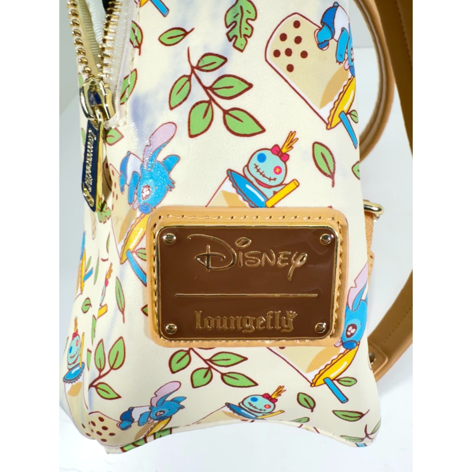 Vintage Loungefly Disney Lilo & Stitch Boba Mini Backpack Purse Womens Cream Zipper Bag Size ONE SIZE - 5 Thumbnail