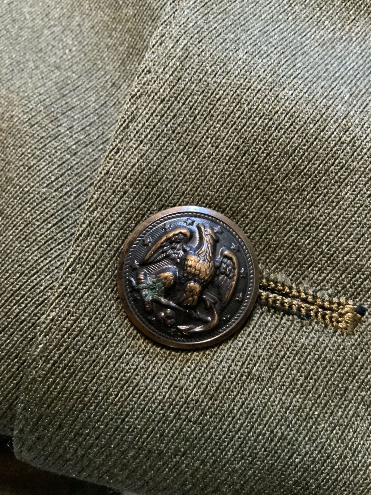 Vintage Vintage 40s 50s WWII Lan-C-Air Davis USN Wool 2PC Set Suit Size 42R - 16 Thumbnail