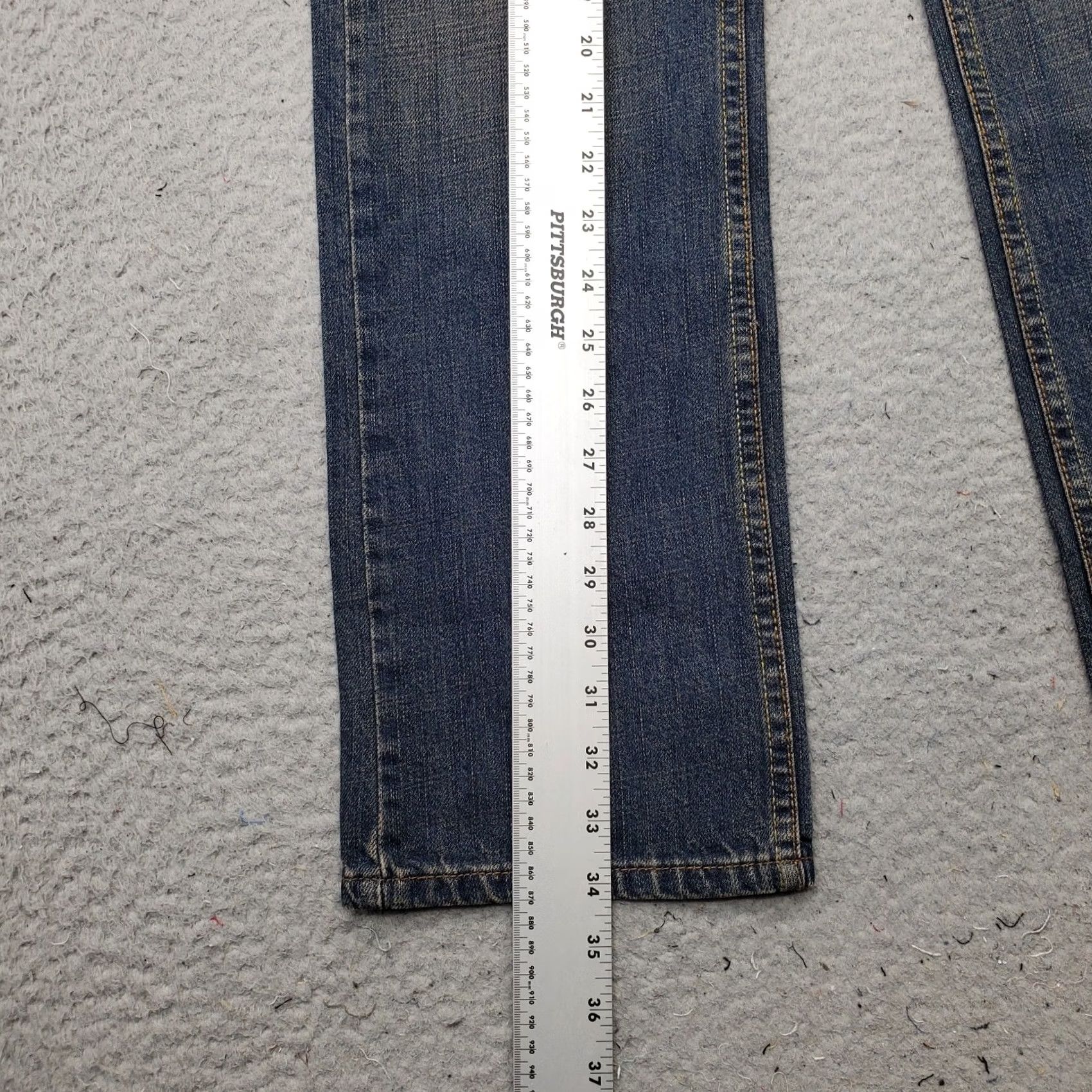 Levi's Levi's Womens 12 Blue Straight Jeans 27in Waist 26.25in Inseam Comfort Easy Fit Adjustable Waist Premium Size 34" / US 12 / IT 48 - 3 Thumbnail