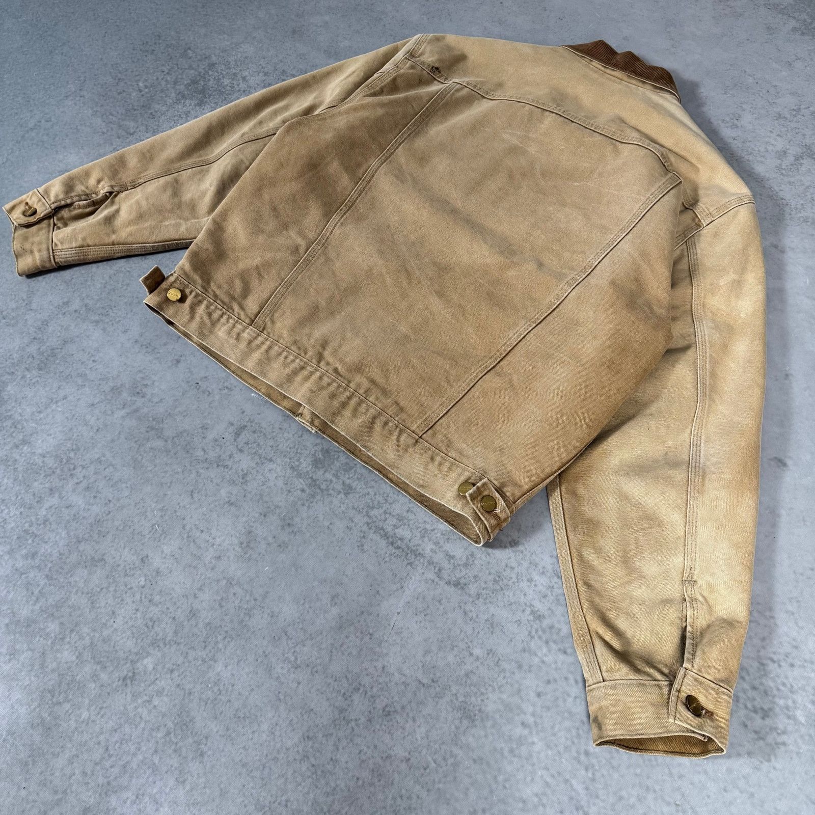 Carhartt 90's Carhartt JB0906 Lined Duck Jacket Tan Brown - Size: XL Size US XL / EU 56 / 4 - 10 Thumbnail