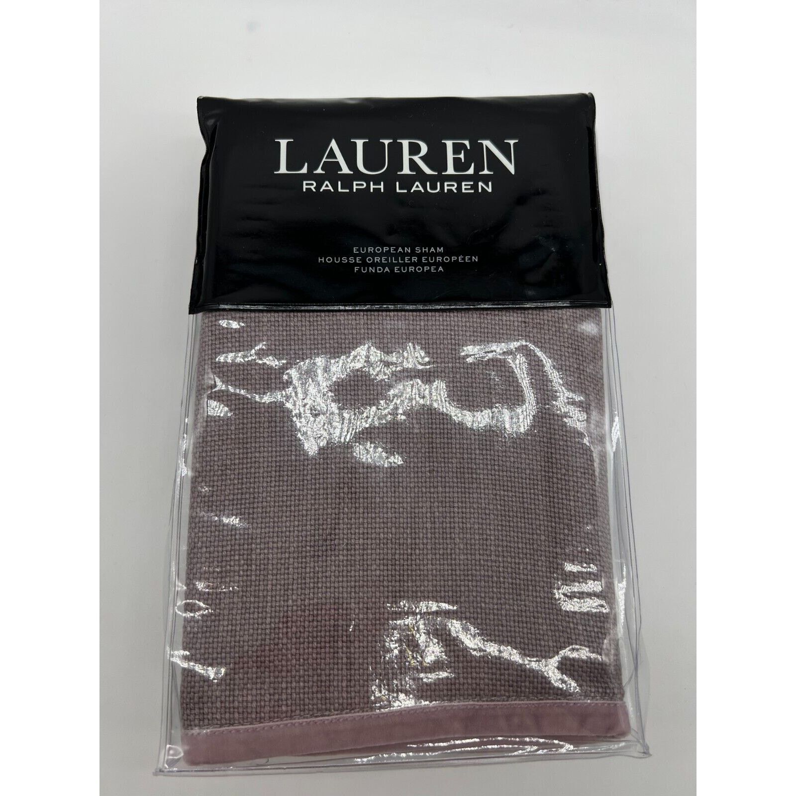 Lauren Ralph Lauren Lauren Ralph Lauren Claudia Velvet Trim Euro Sham Slate $135 Size ONE SIZE - 7 Thumbnail