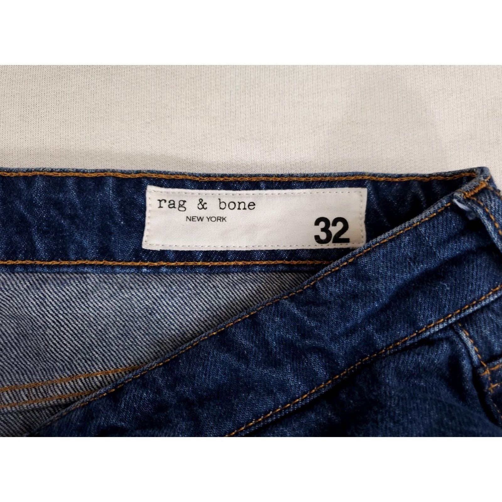 Rag & Bone Rag & Bone Jeans Rosa Mid-Rise Boyfriend Blue Womens 37x28 Actual 32 Waist Medium Wash Size 25" / US 0 / IT 36 - 2 Thumbnail