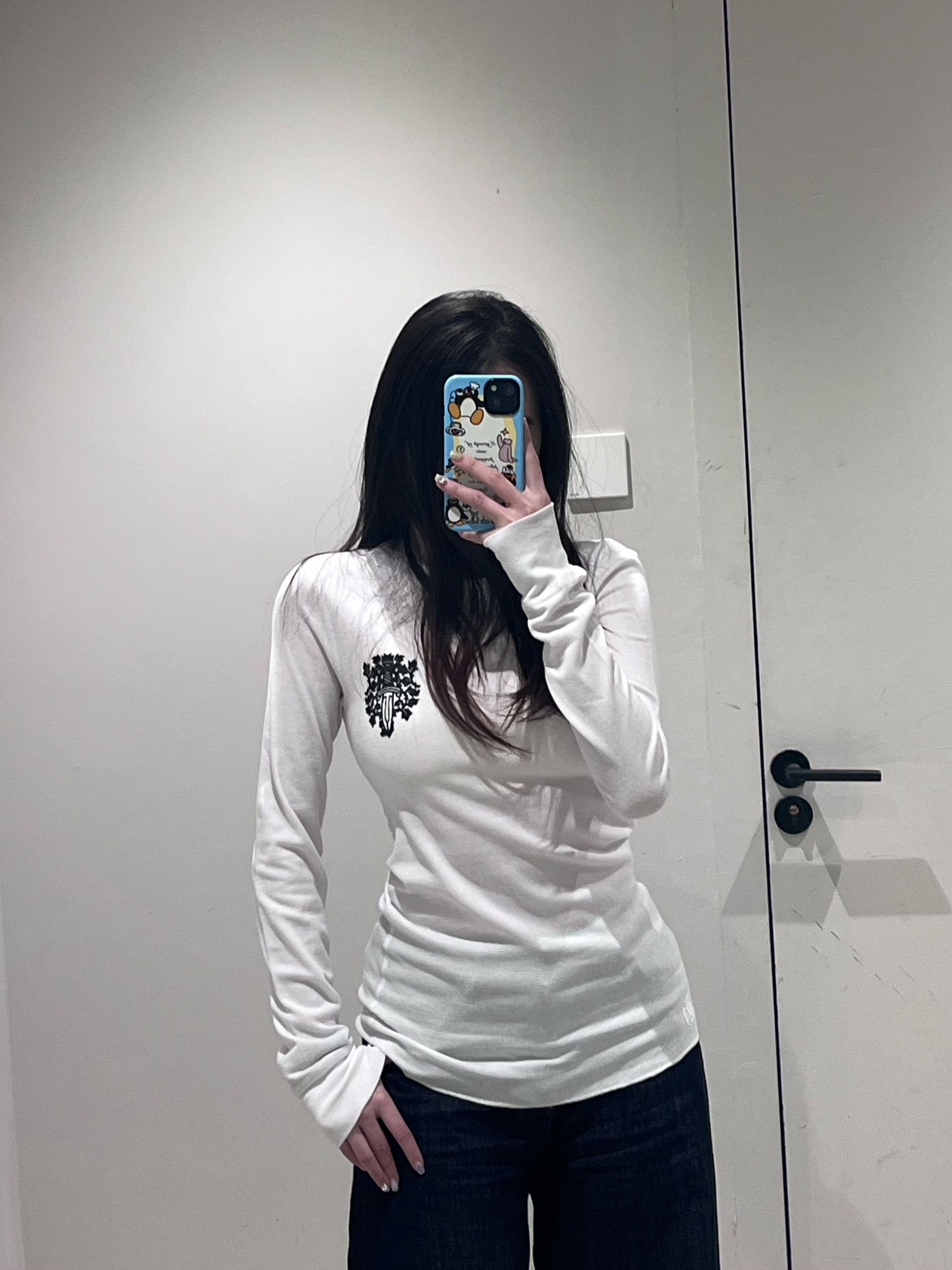 Chrome Hearts Chrome Hearts Dagger Logo White Waffle Long Sleeve Tee Size M / US 6-8 / IT 42-44 - 15 Thumbnail