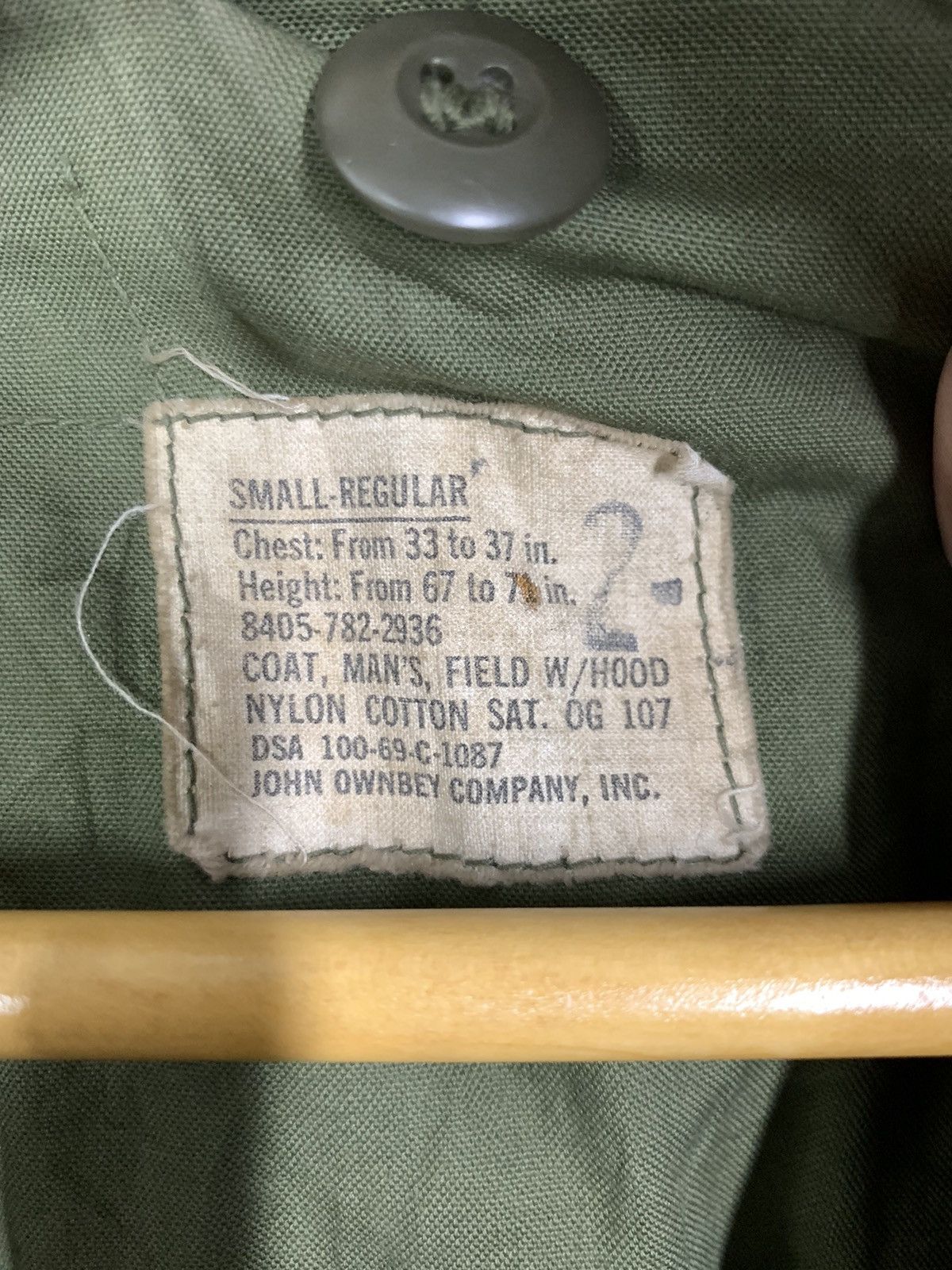 Vintage Vintage U.S. Army John Ownbey Co. Inc. Size US S / EU 44-46 / 1 - 14 Thumbnail